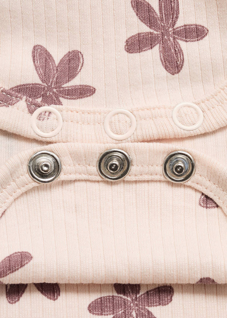 Ribbed floral body — Pale Pink
