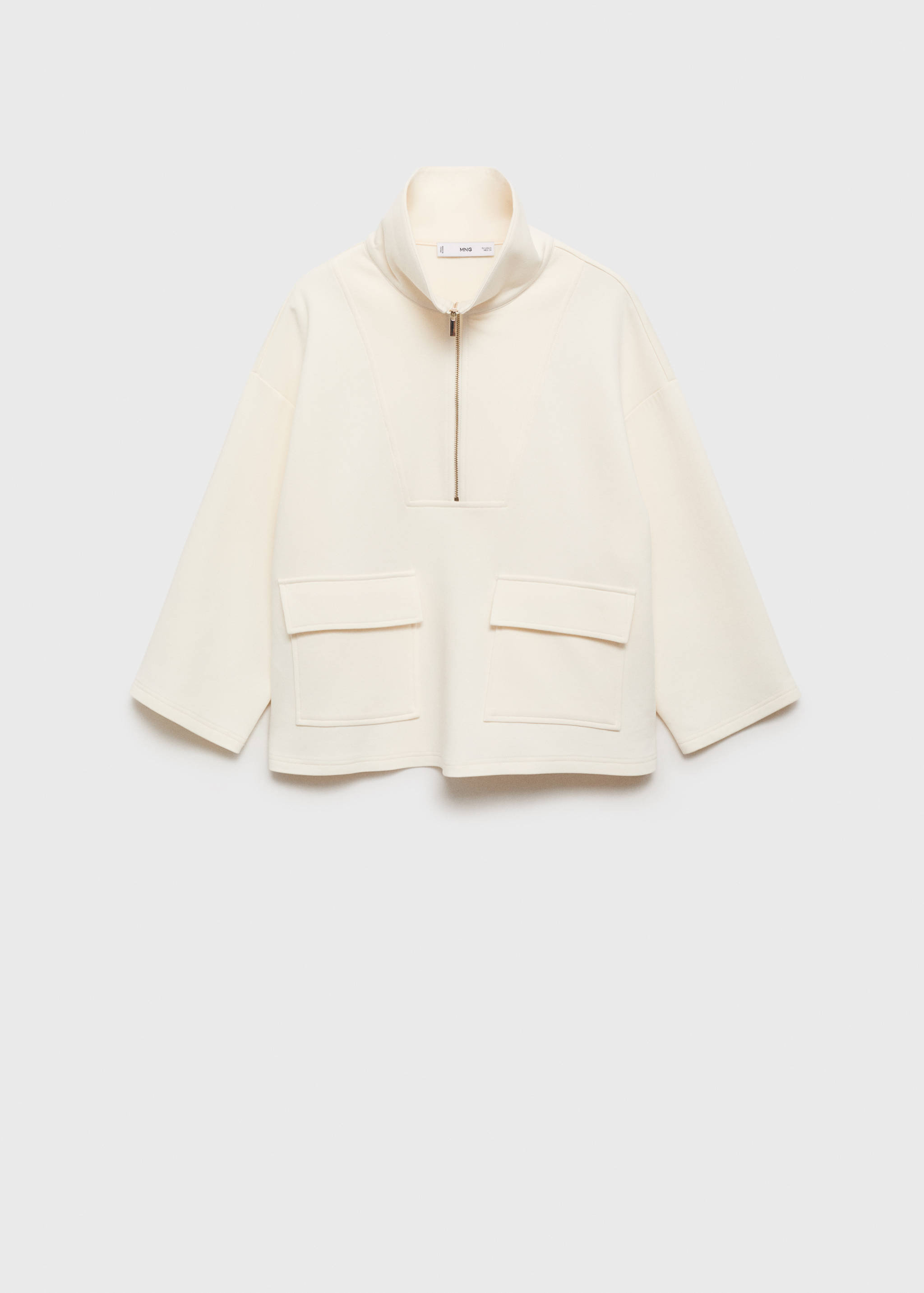 Three-quarter sleeve jacket with pockets - Article without model