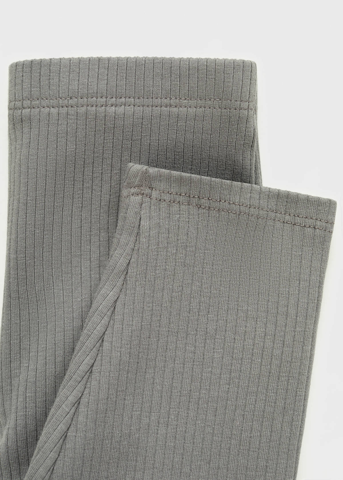 Ribbed leggings — Charcoal