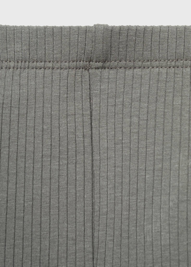 Ribbed leggings — Charcoal
