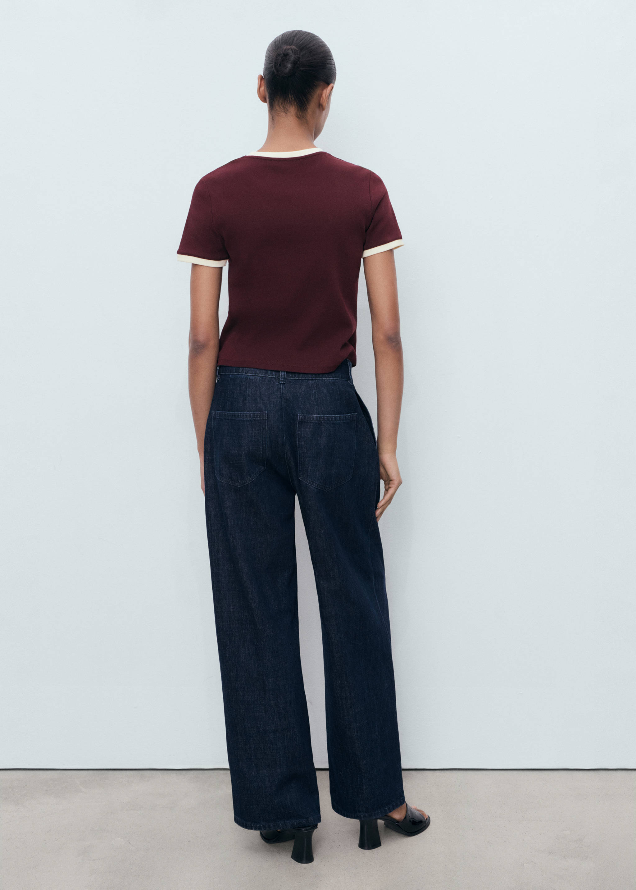 T-shirt algodão botões - Verso do artigo