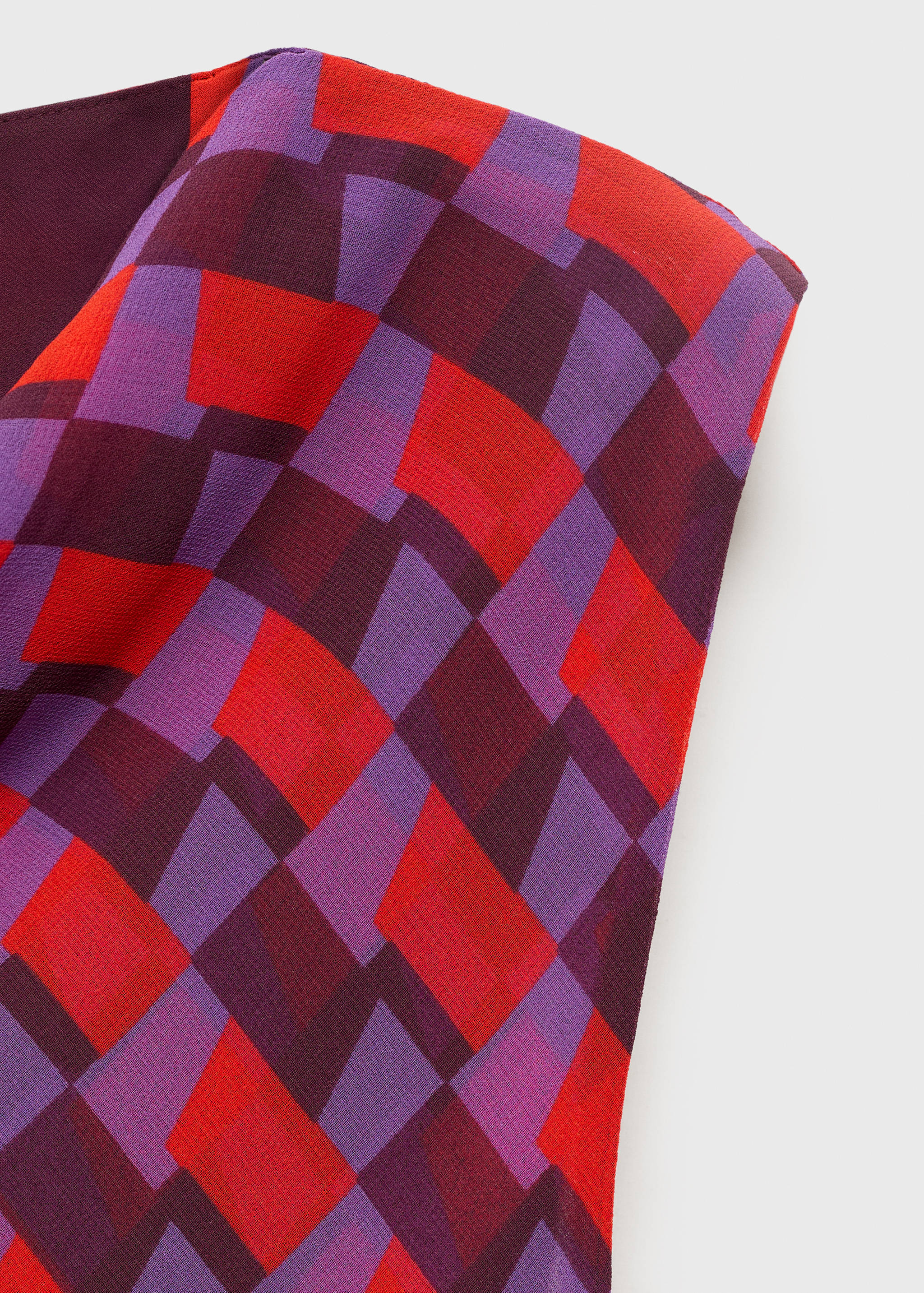 Blusa estampada com gola drapeada - Pormenor do artigo 8