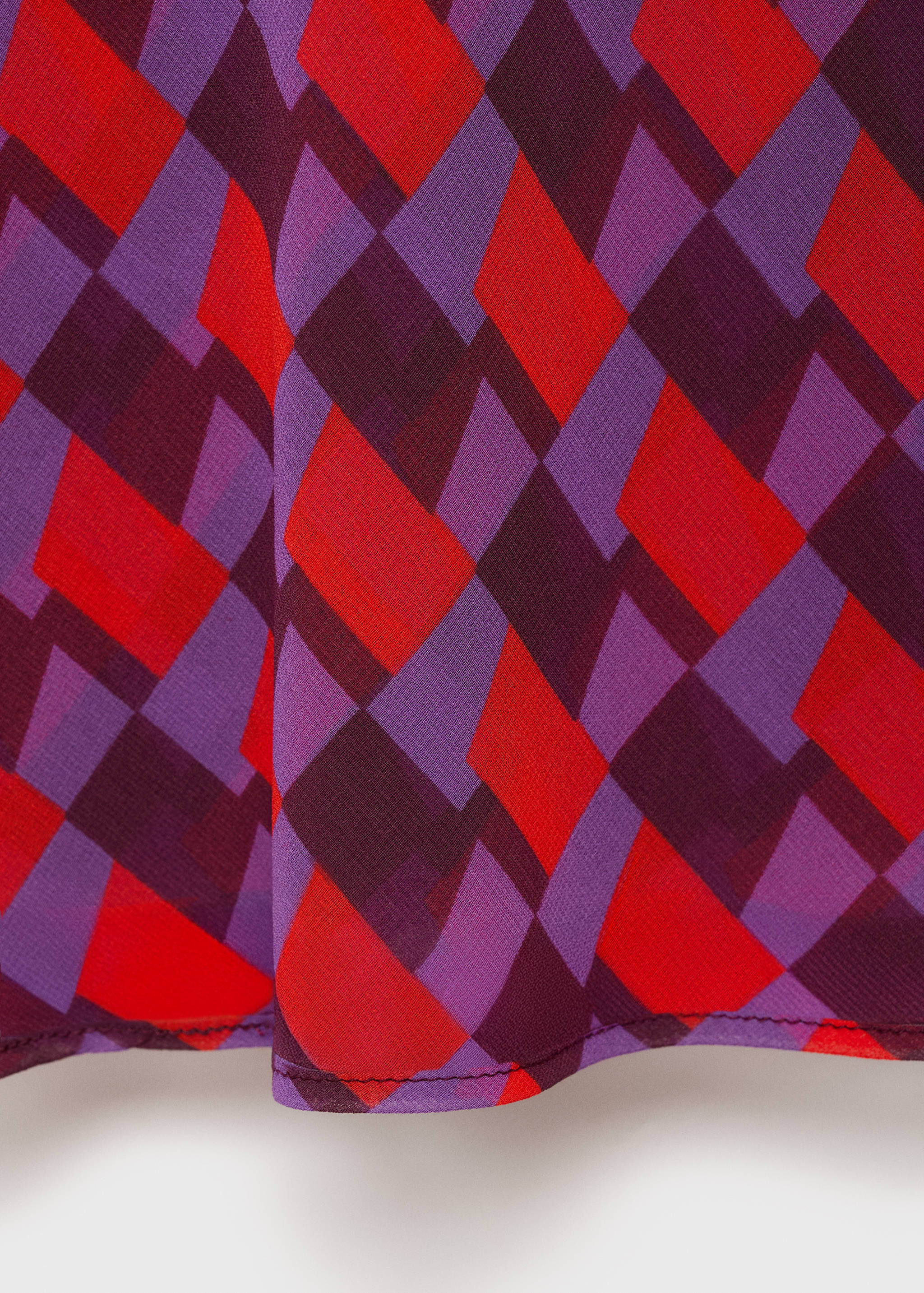 Blusa estampada com gola drapeada - Pormenor do artigo 0