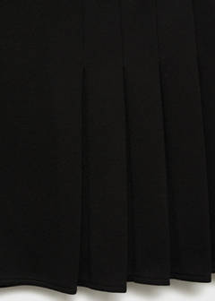Pleated mini-skirt — Black 7