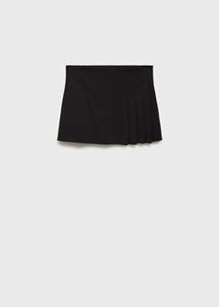 Pleated mini-skirt — Black 6