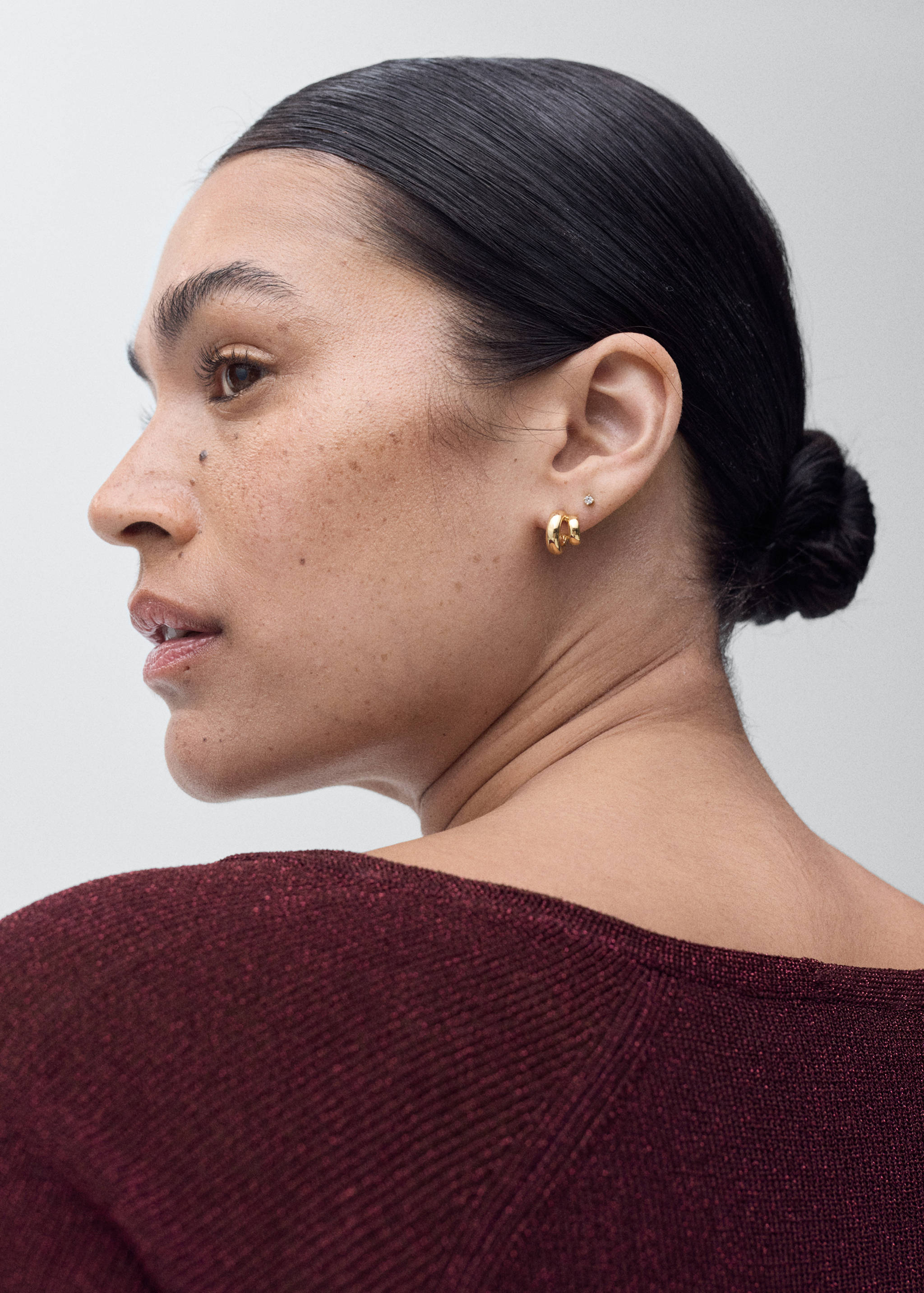 V-neck lurex sweater - Details of the article 4