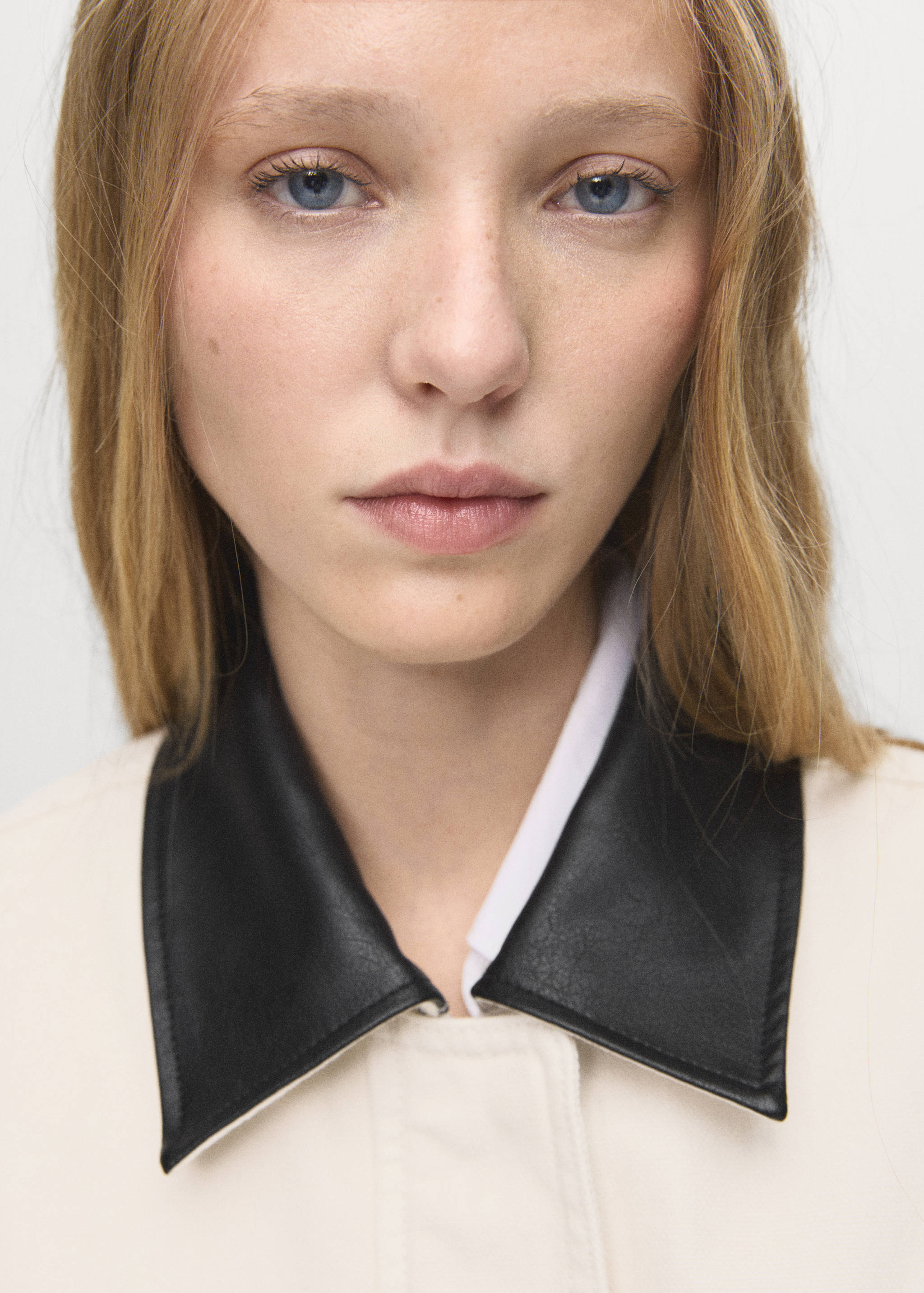 Parka en jean col contrasté - Détail de l'article 1