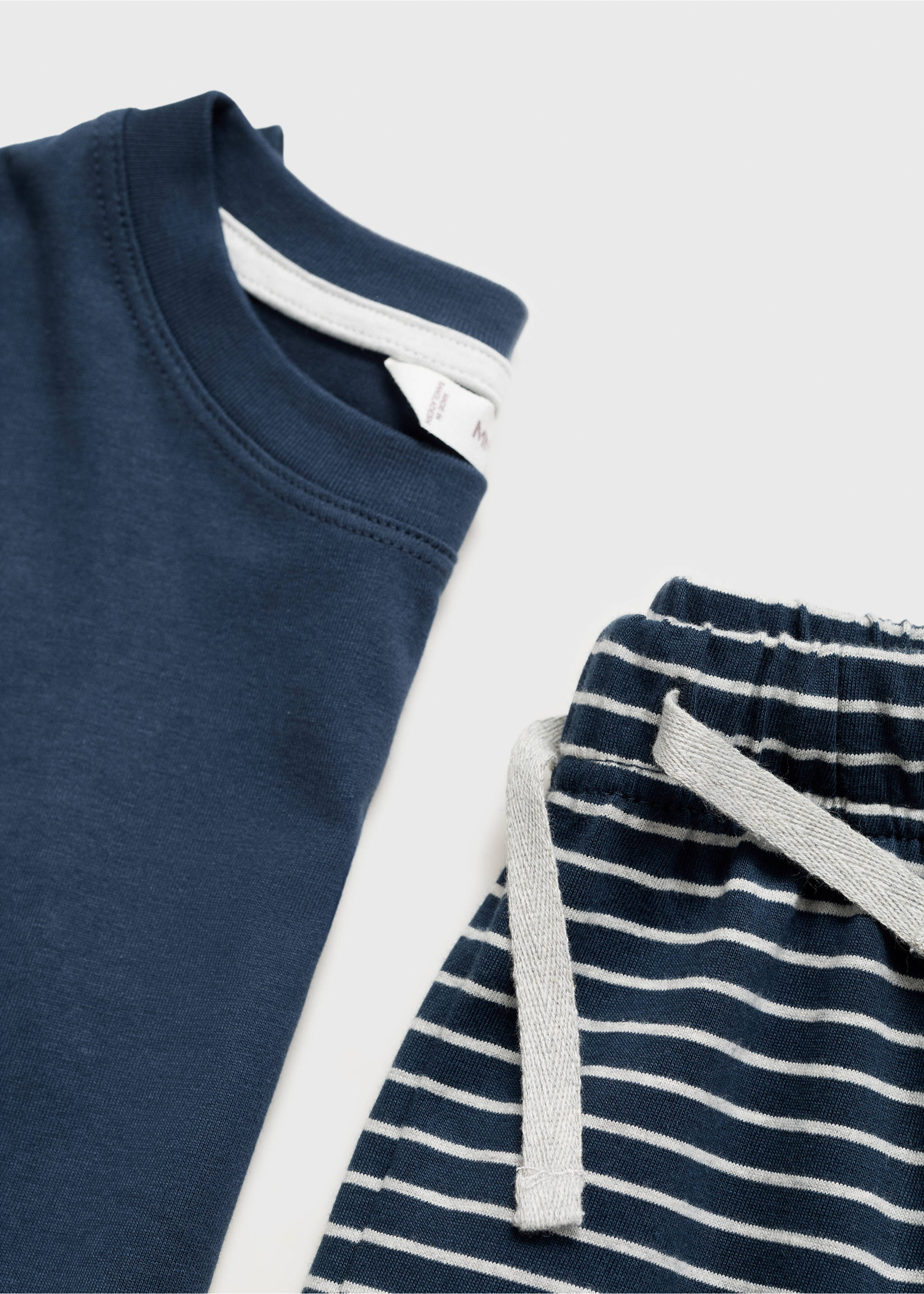Pijama largo rayas - Detalle del artículo 0, Azul marino. Ref: 17054093-00.
