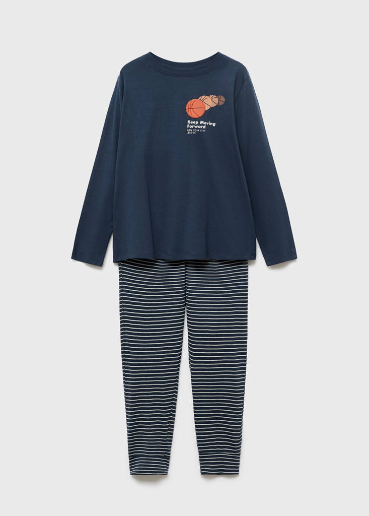 Pijama largo rayas