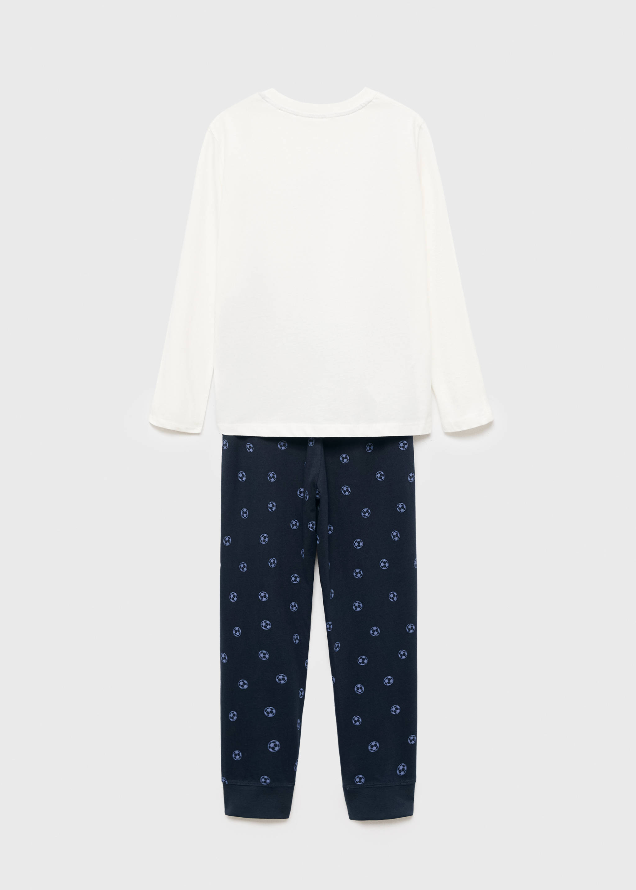 Pijama largo estampado conejo - Reverso del artículo