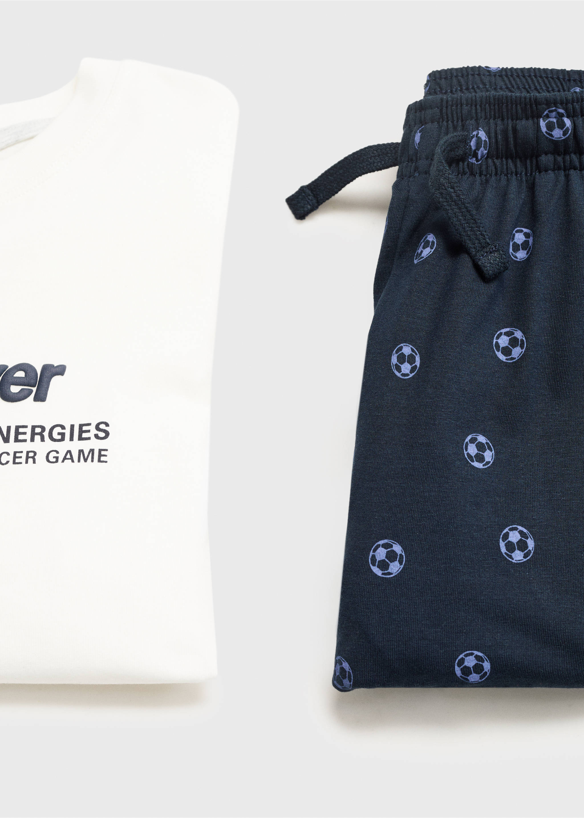 Pijama largo estampado conejo - Detalle del artículo 8, Blanco roto. Ref: 17054094-00.