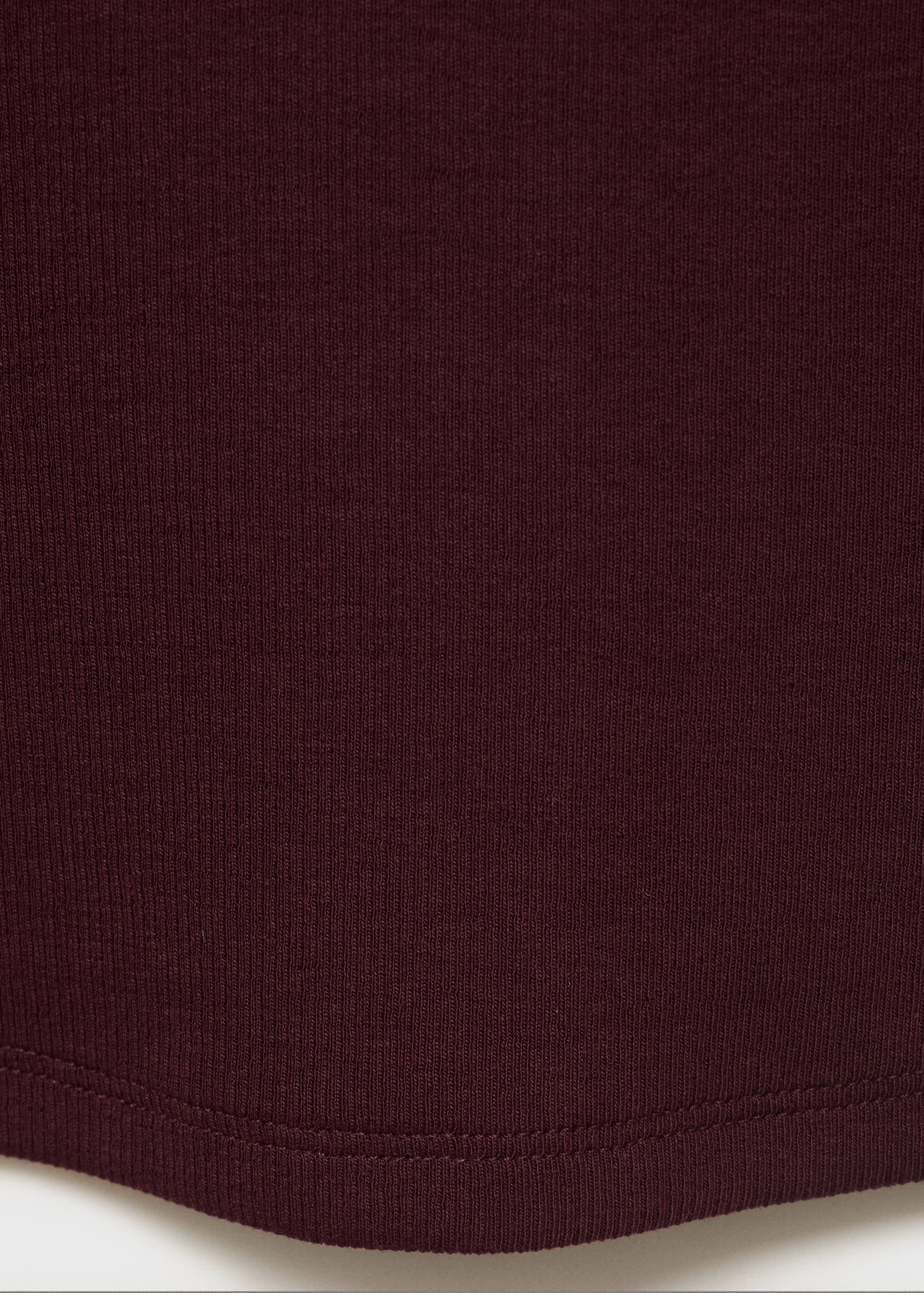 Ribbed cotton-blend top - Details of the article 0