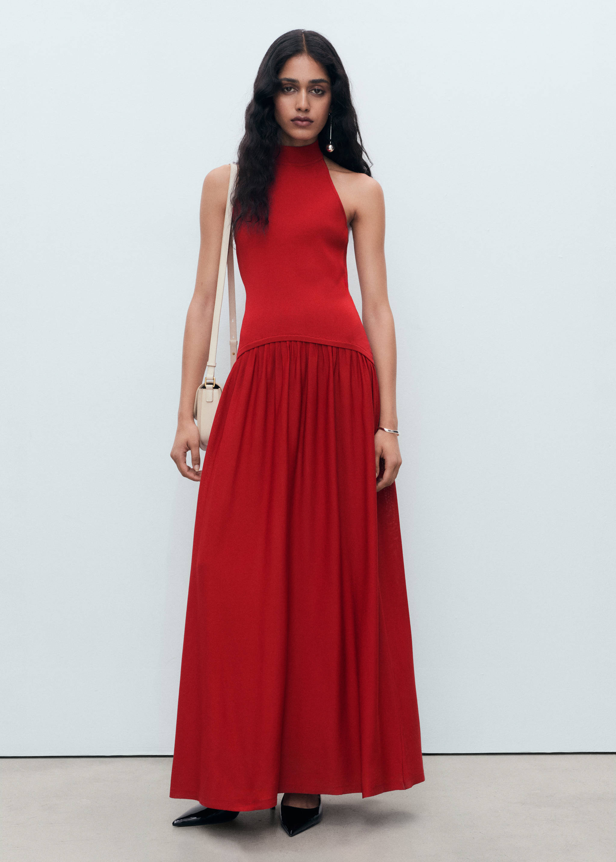 Neckholder-Strickkleid - Allgemeine Ansicht