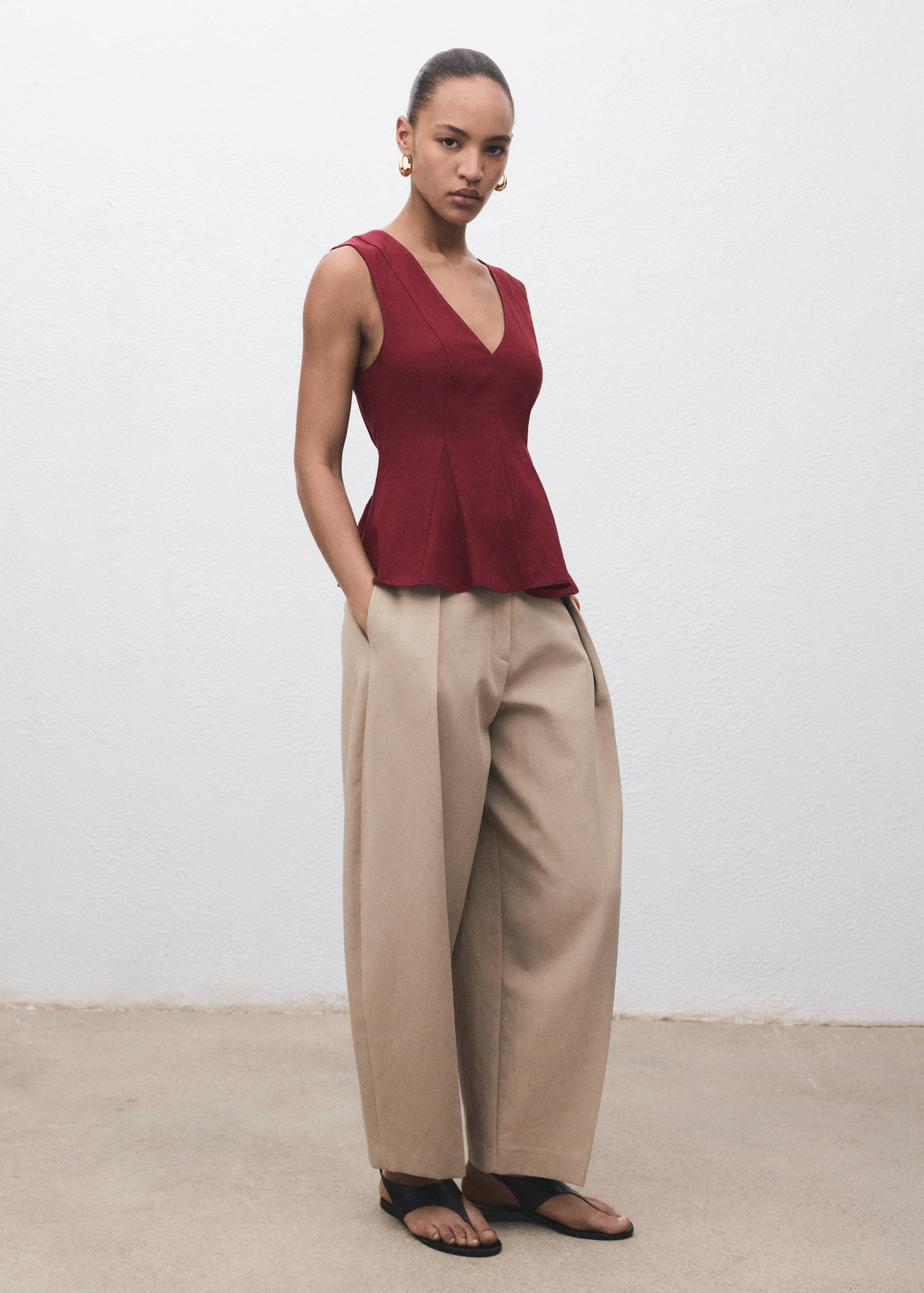 Top peplum de lionel - Plano geral