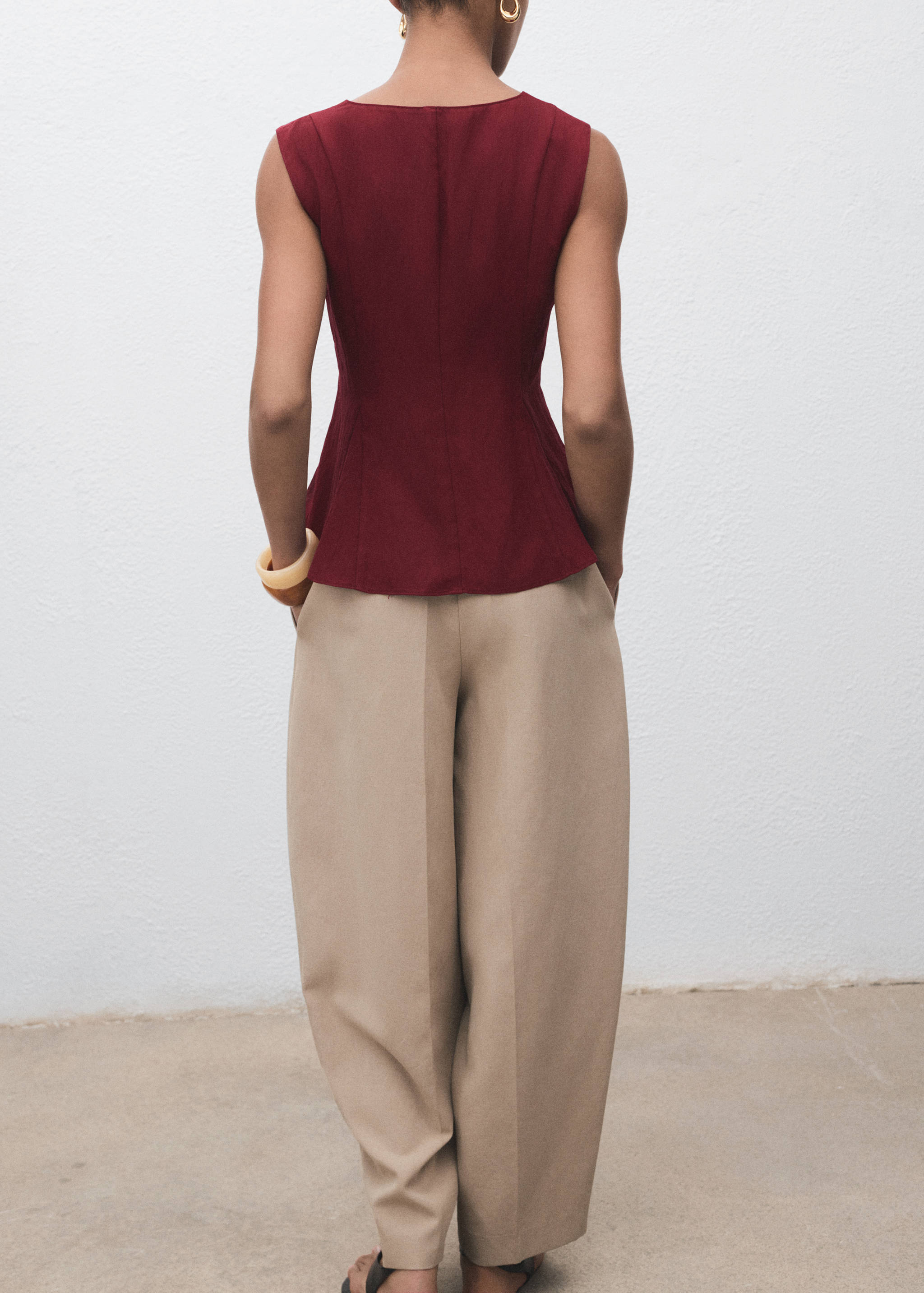 Top peplum de lionel - Verso do artigo