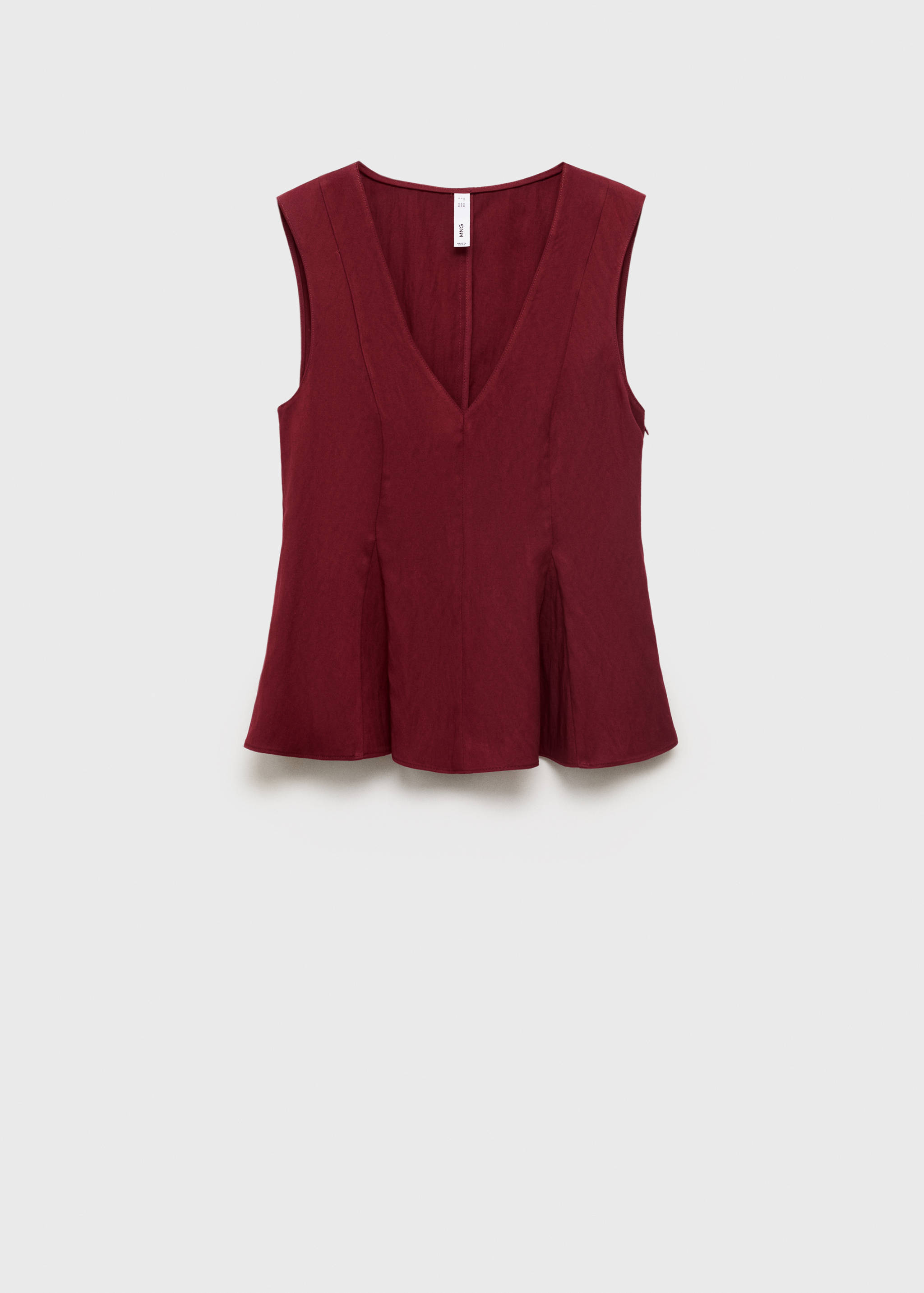 Lyocell peplum top - Article without model