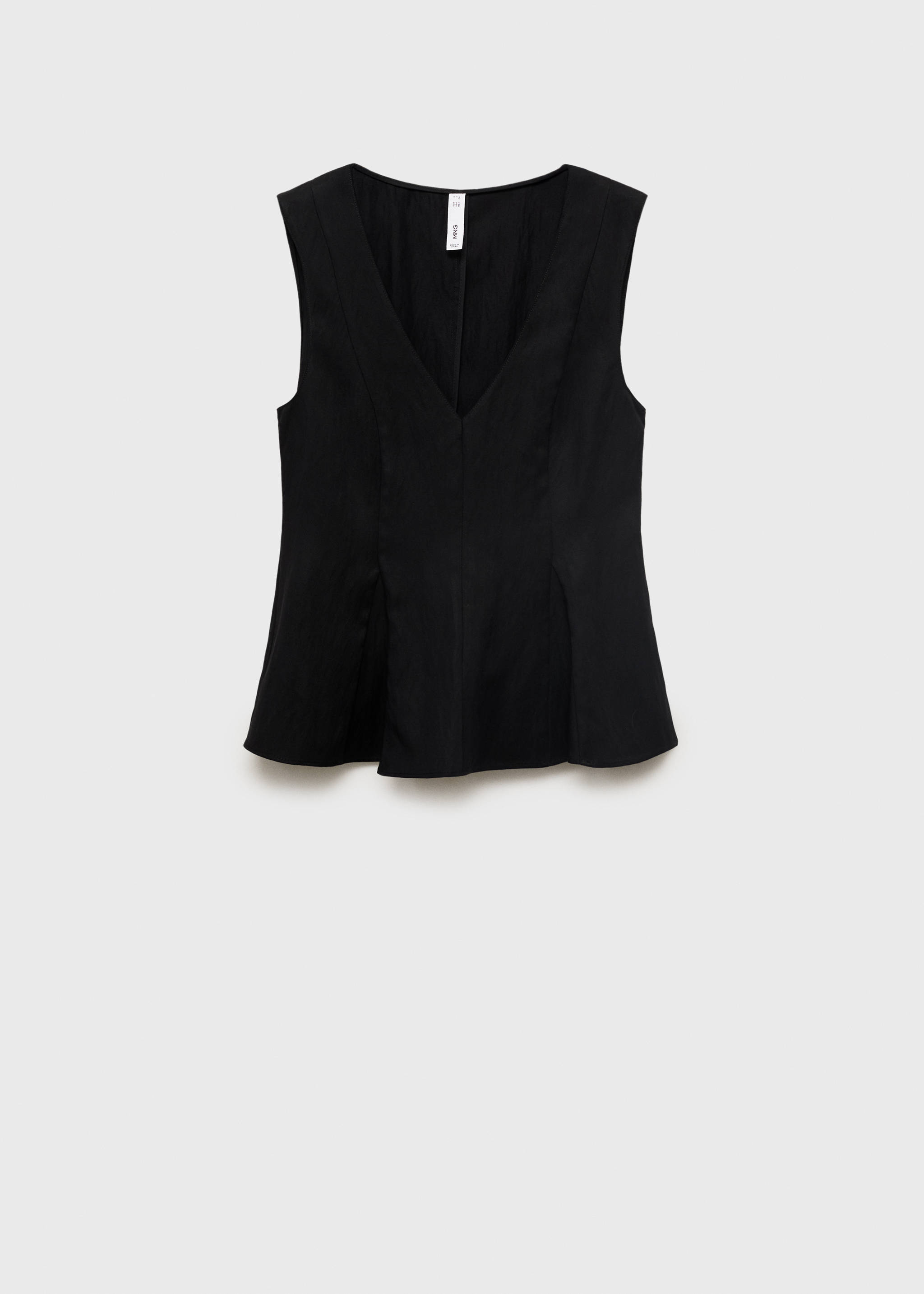 Lyocell peplum top - Article without model