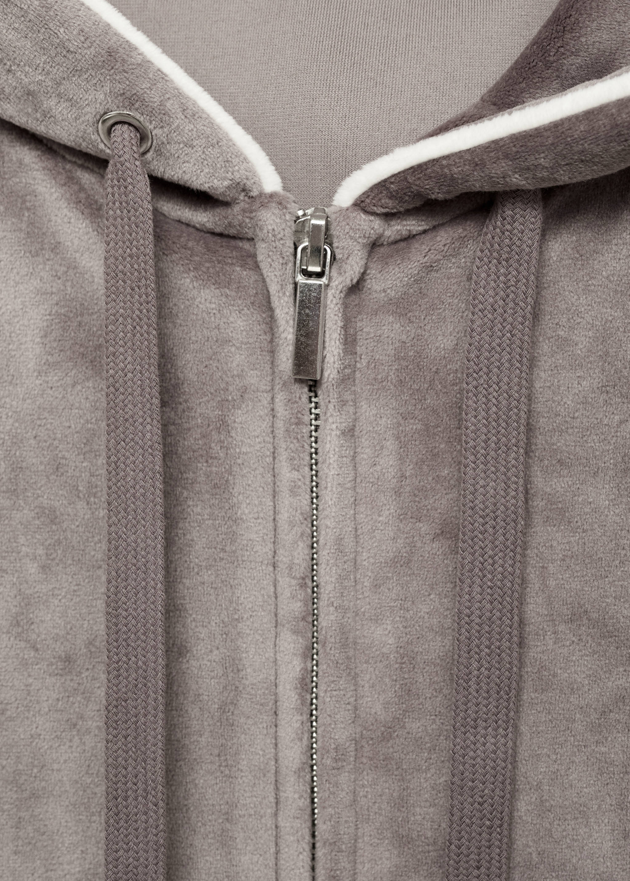 Velour sweatshirt with soft touch - Details of the article 8