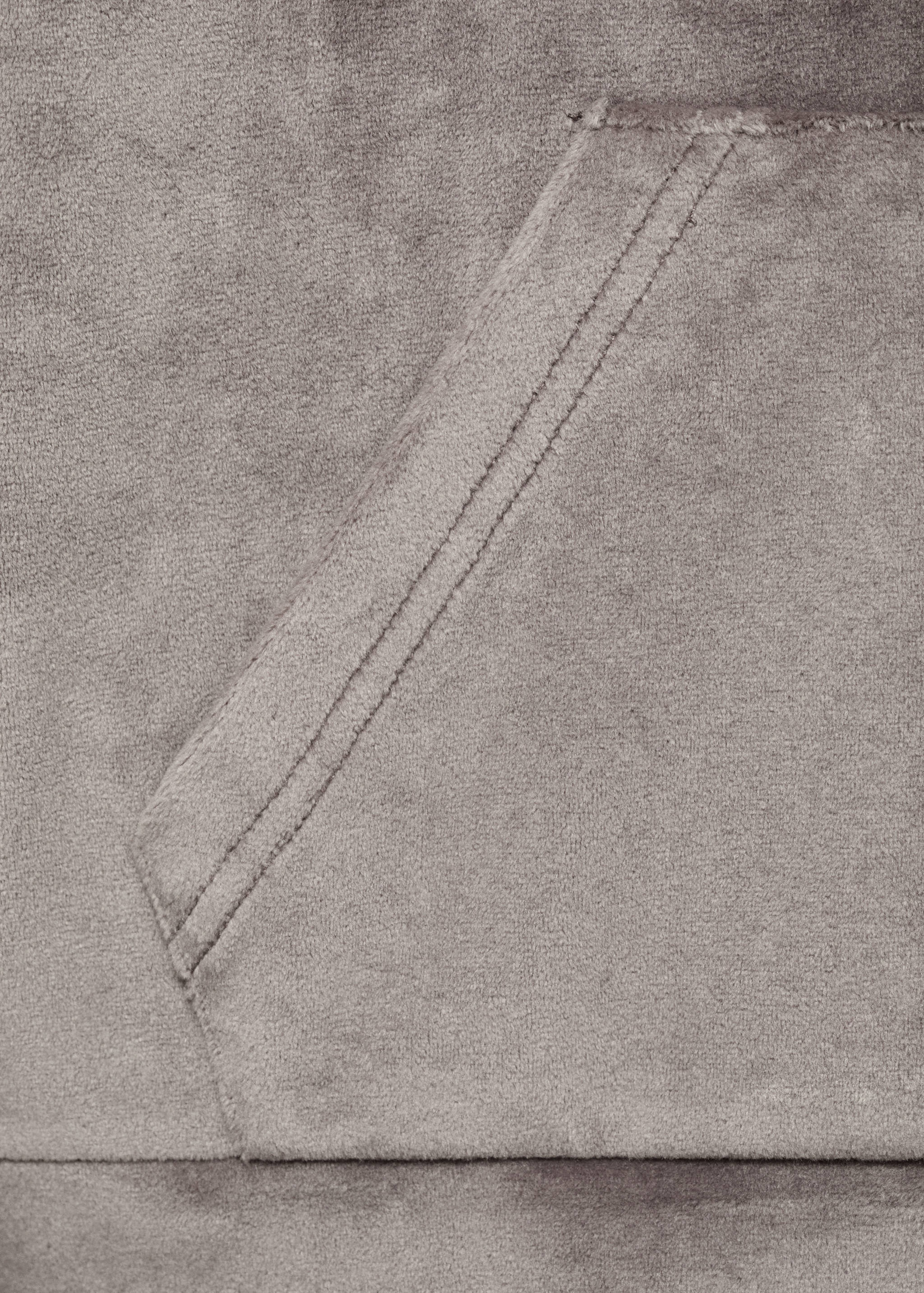 Velour sweatshirt with soft touch - Details of the article 0