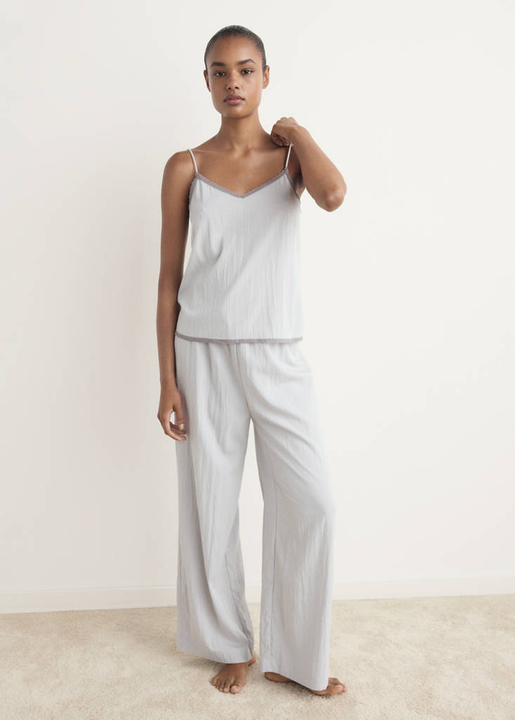 Pyjama trousers — Light/Pastel Grey