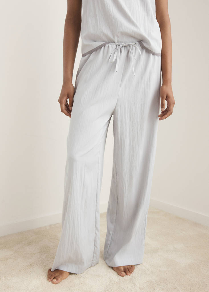 Pyjama trousers — Light/Pastel Grey