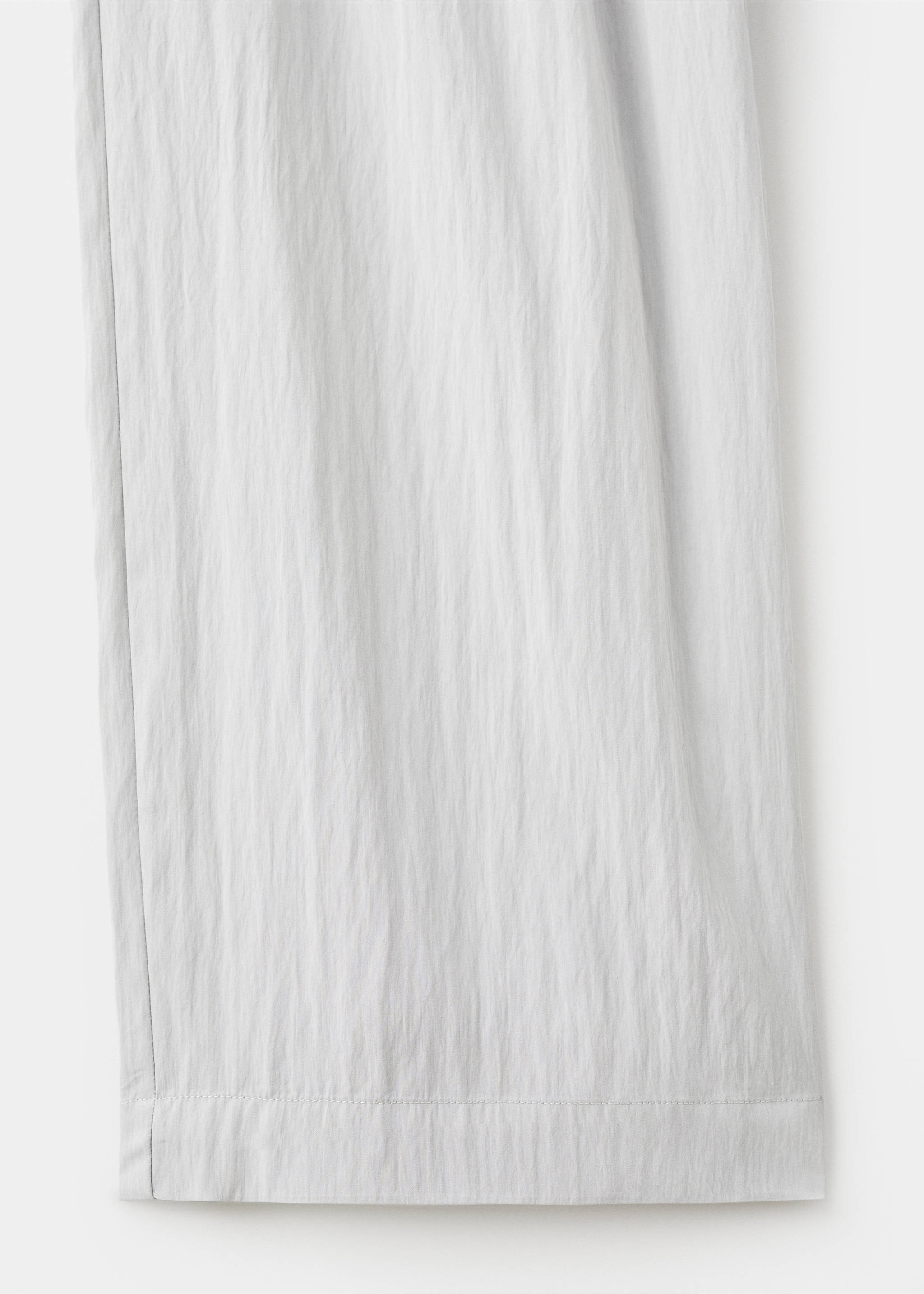 Close-up of light grey pyjama trousers fabric texture., Light/Pastel Grey. Ref: 17054106-00.