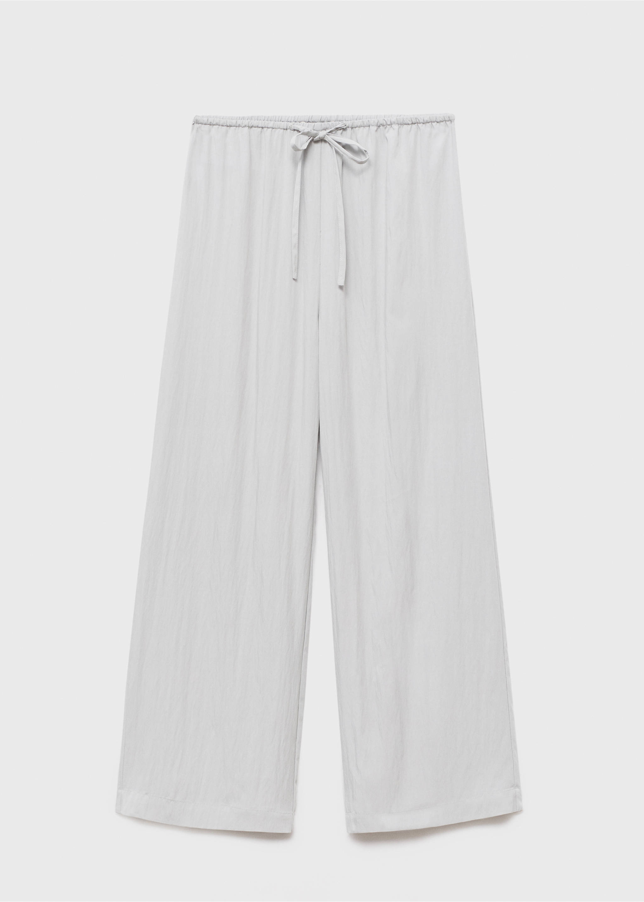 Light grey pyjama trousers with an elasticated drawstring waist., Light/Pastel Grey. Ref: 17054106-00.