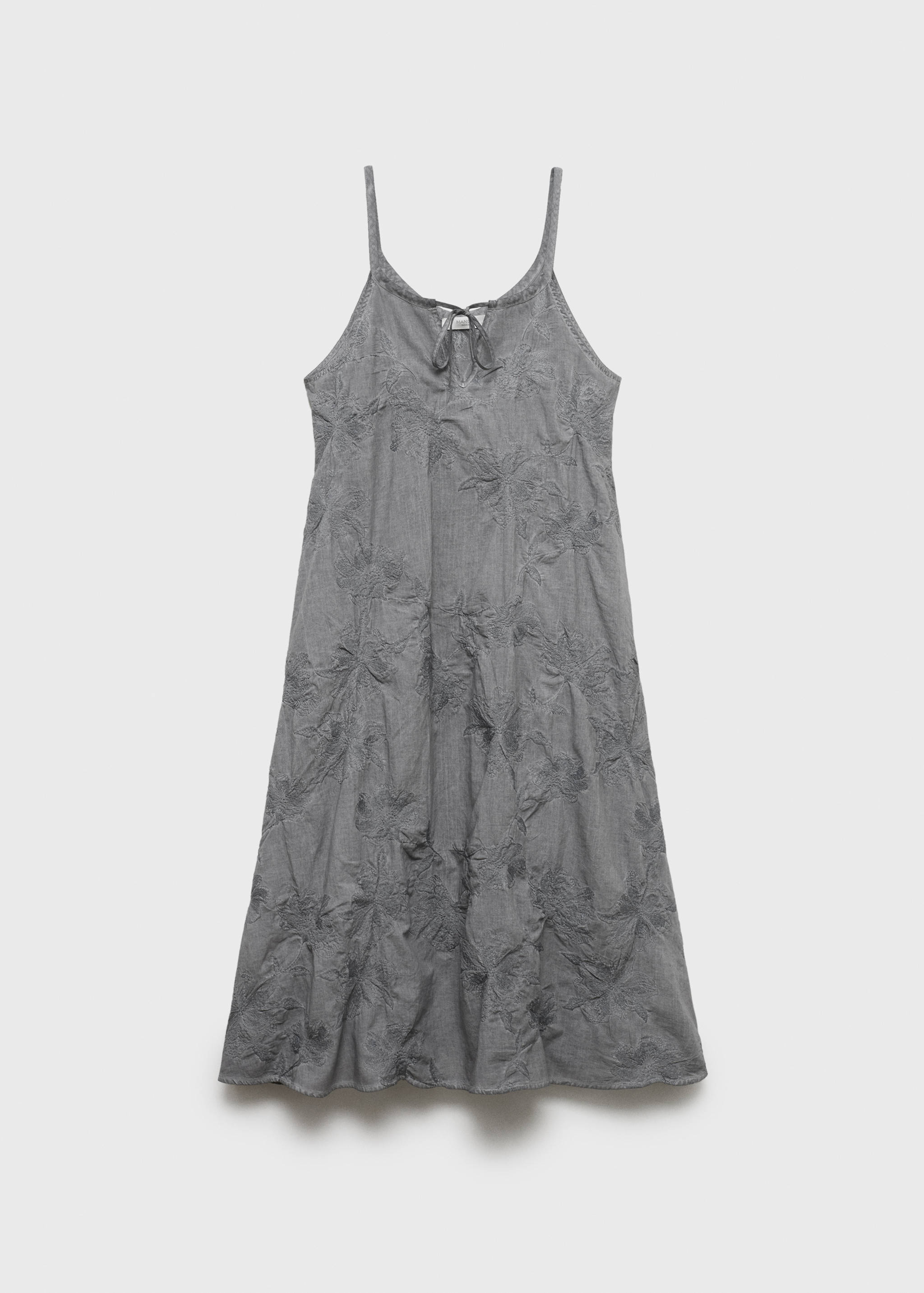 Overdyed embroidered cotton nightdress - Article without model