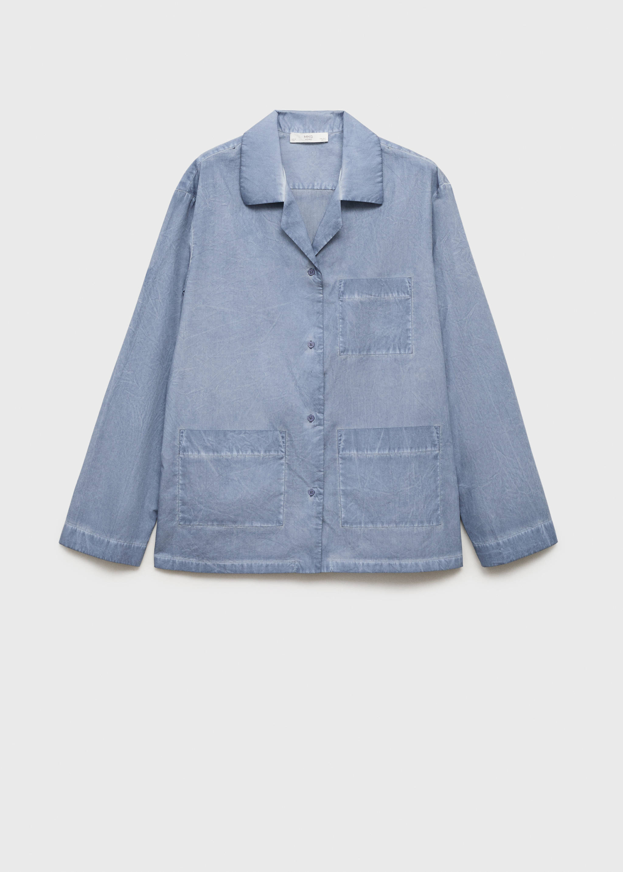 Garment-dyed cotton shirt - Article without model