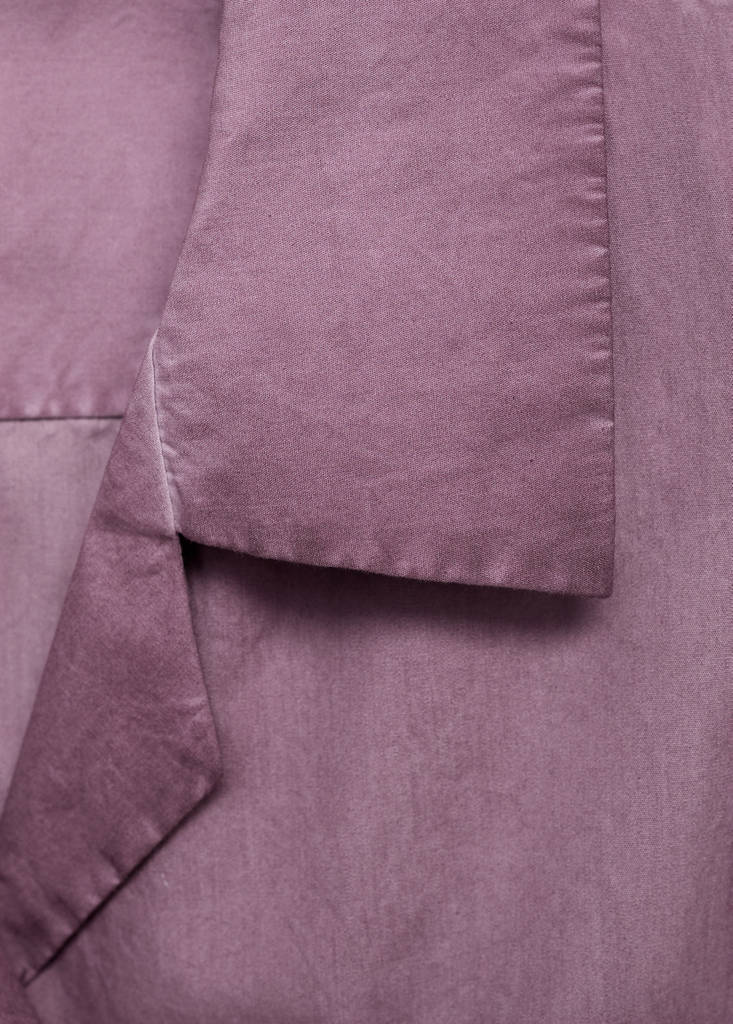 Garment-dyed cotton shirt — Plum