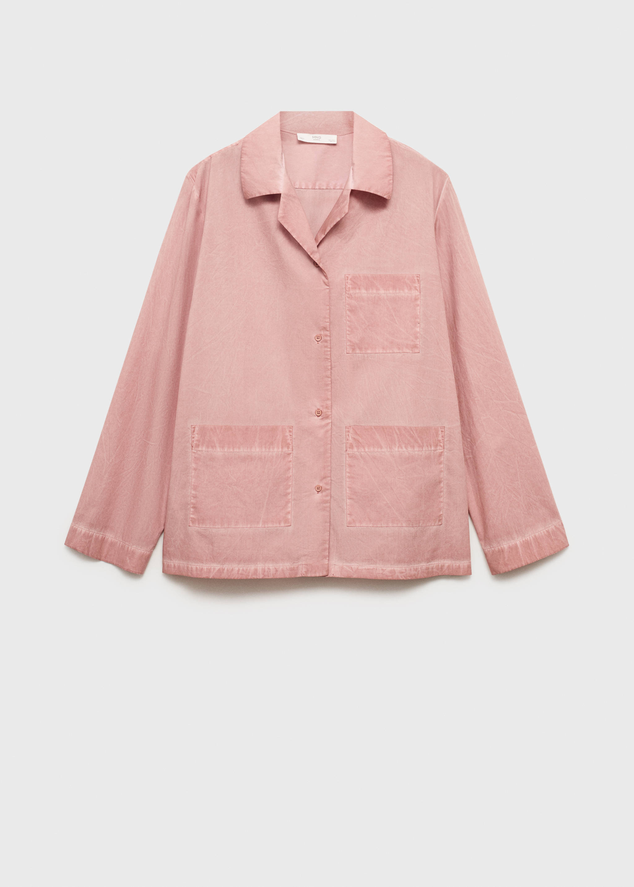 Garment-dyed cotton shirt - Article without model