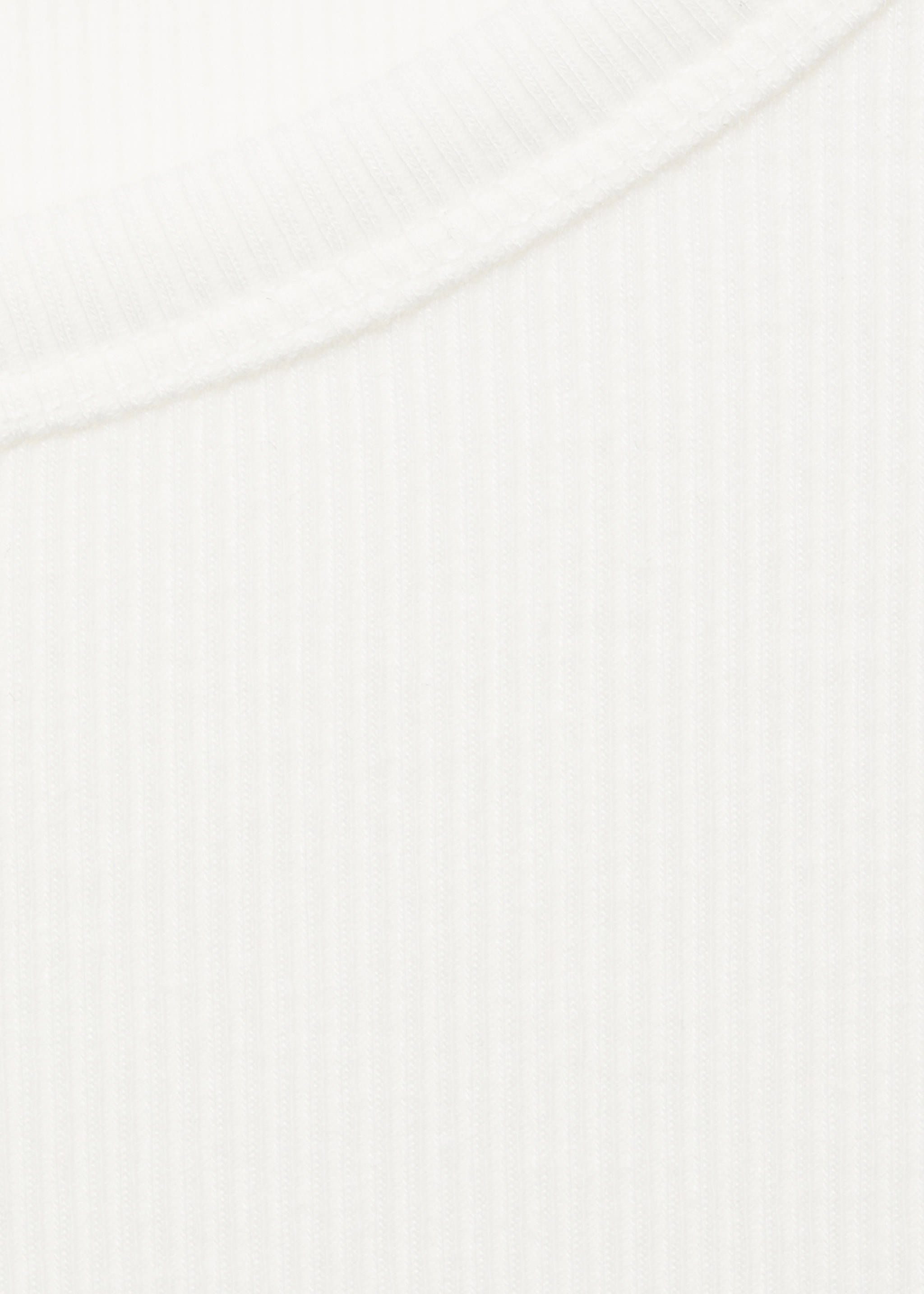 Rib-knit round-neck t-shirt - Details of the article 8