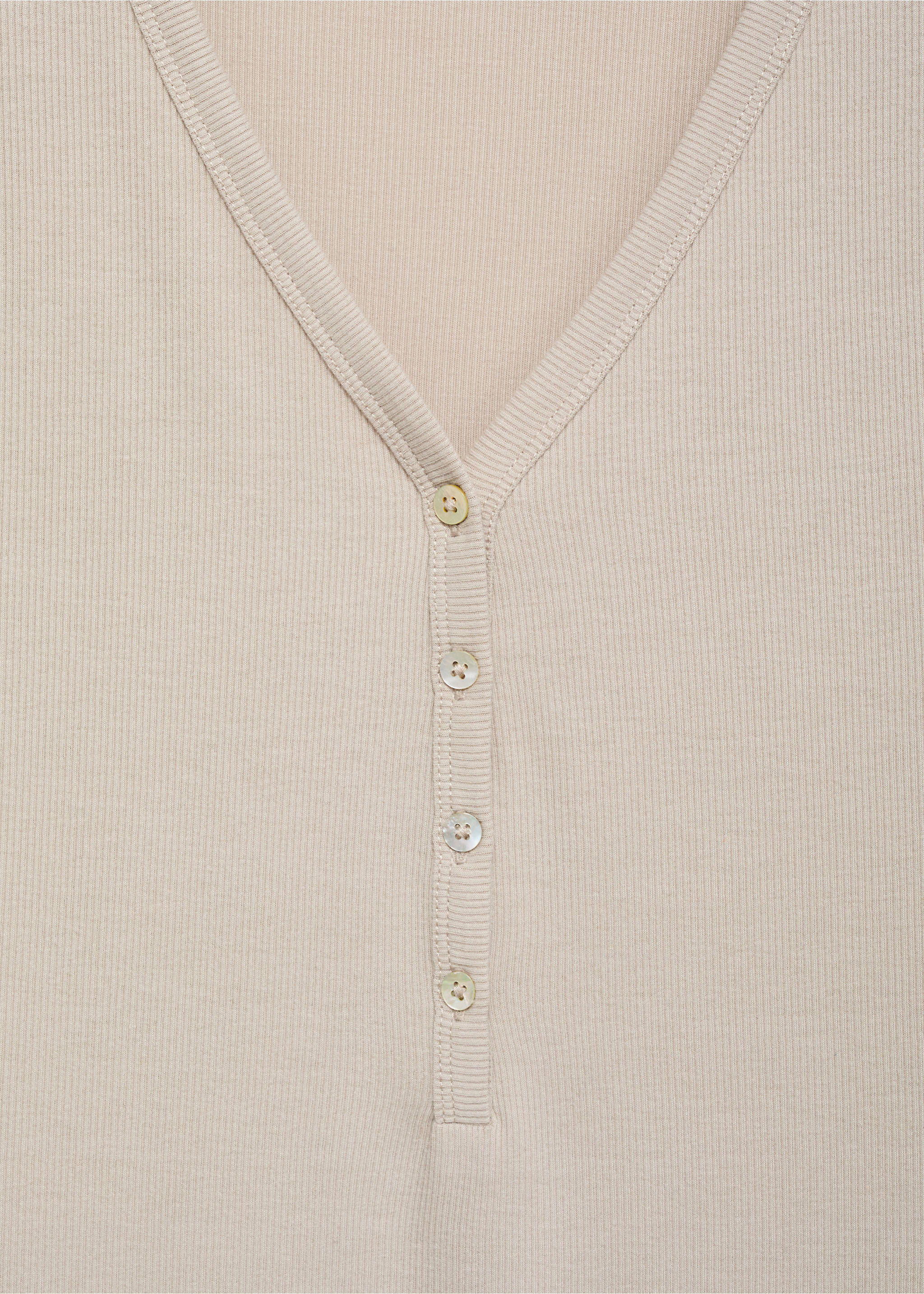 Chemise de nuit maille côtelée boutons - Détail de l'article 8, Gris clair/pastel. Ref: 17054111-00.