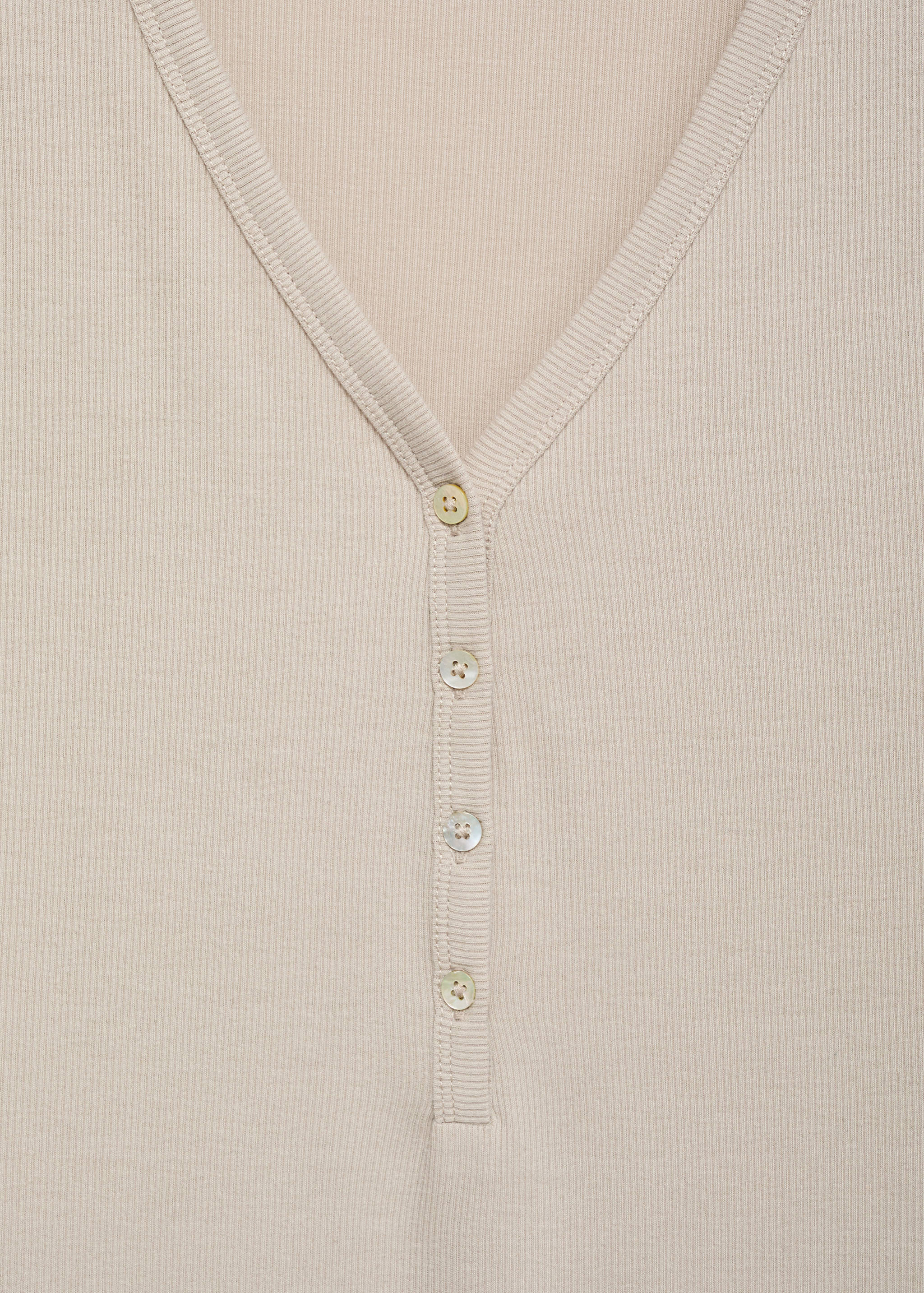 Chemise de nuit maille côtelée boutons - Détail de l'article 8