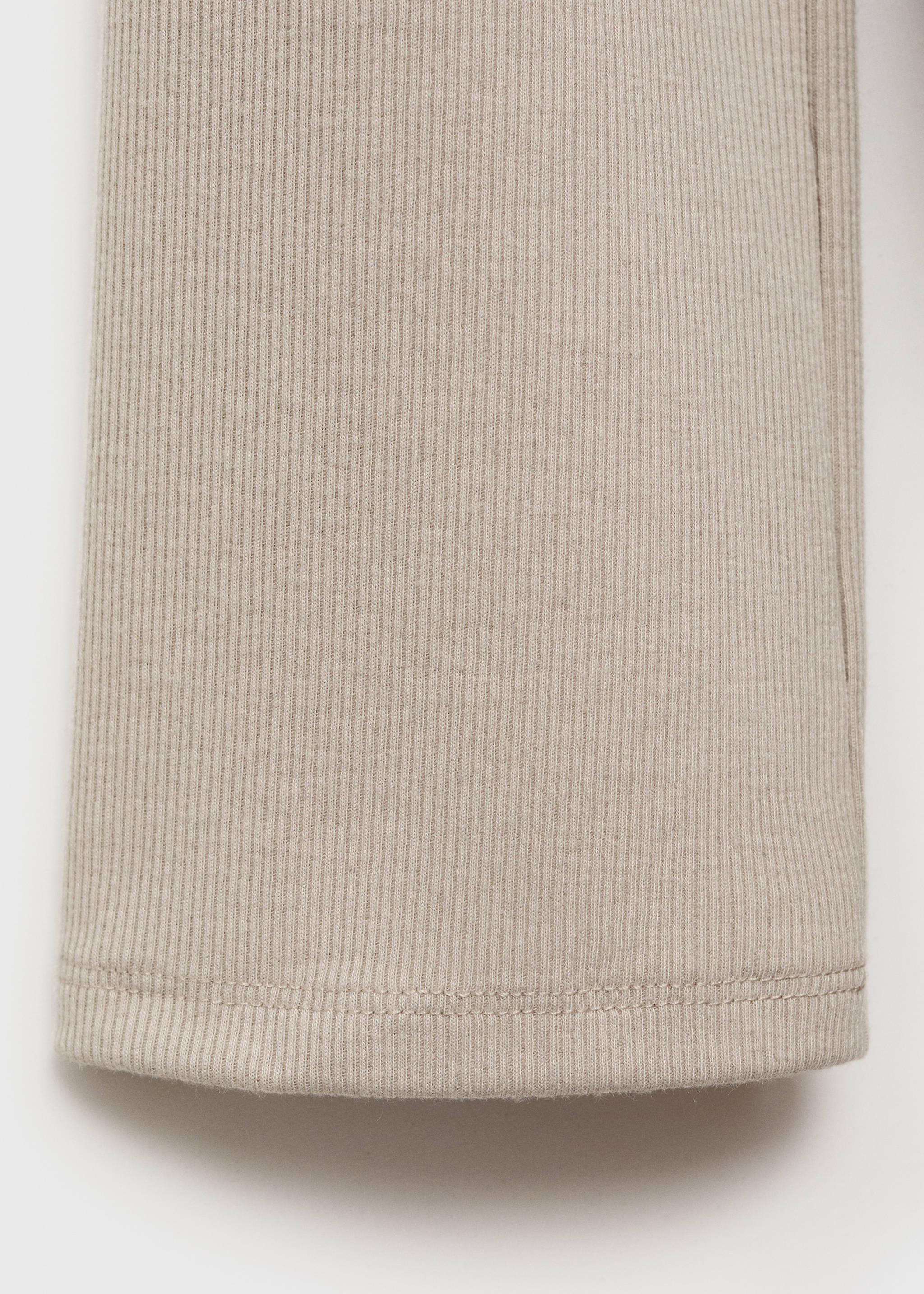 Chemise de nuit maille côtelée boutons - Détail de l'article 0