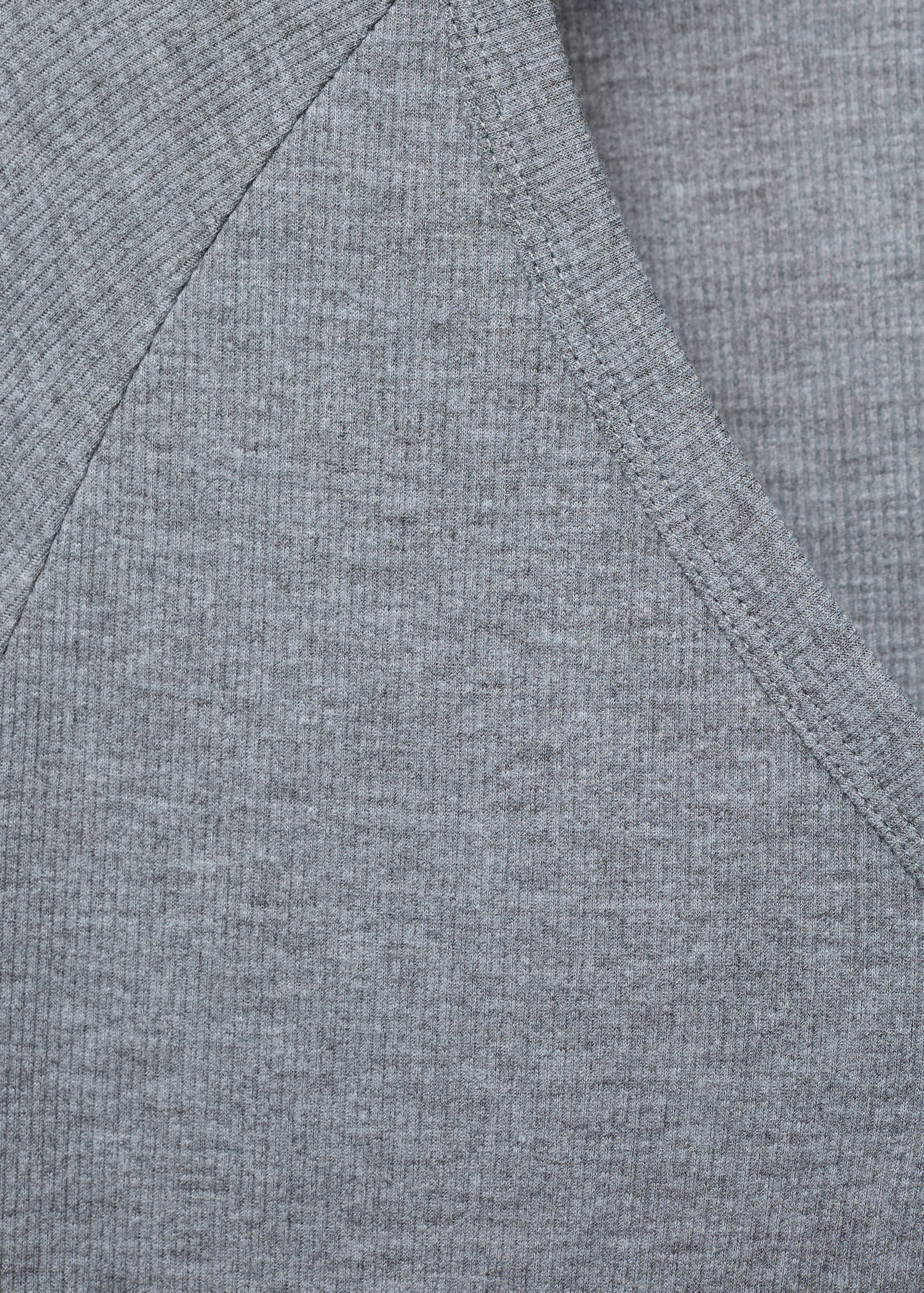 Chemise de nuit maille côtelée boutons - Détail de l'article 8