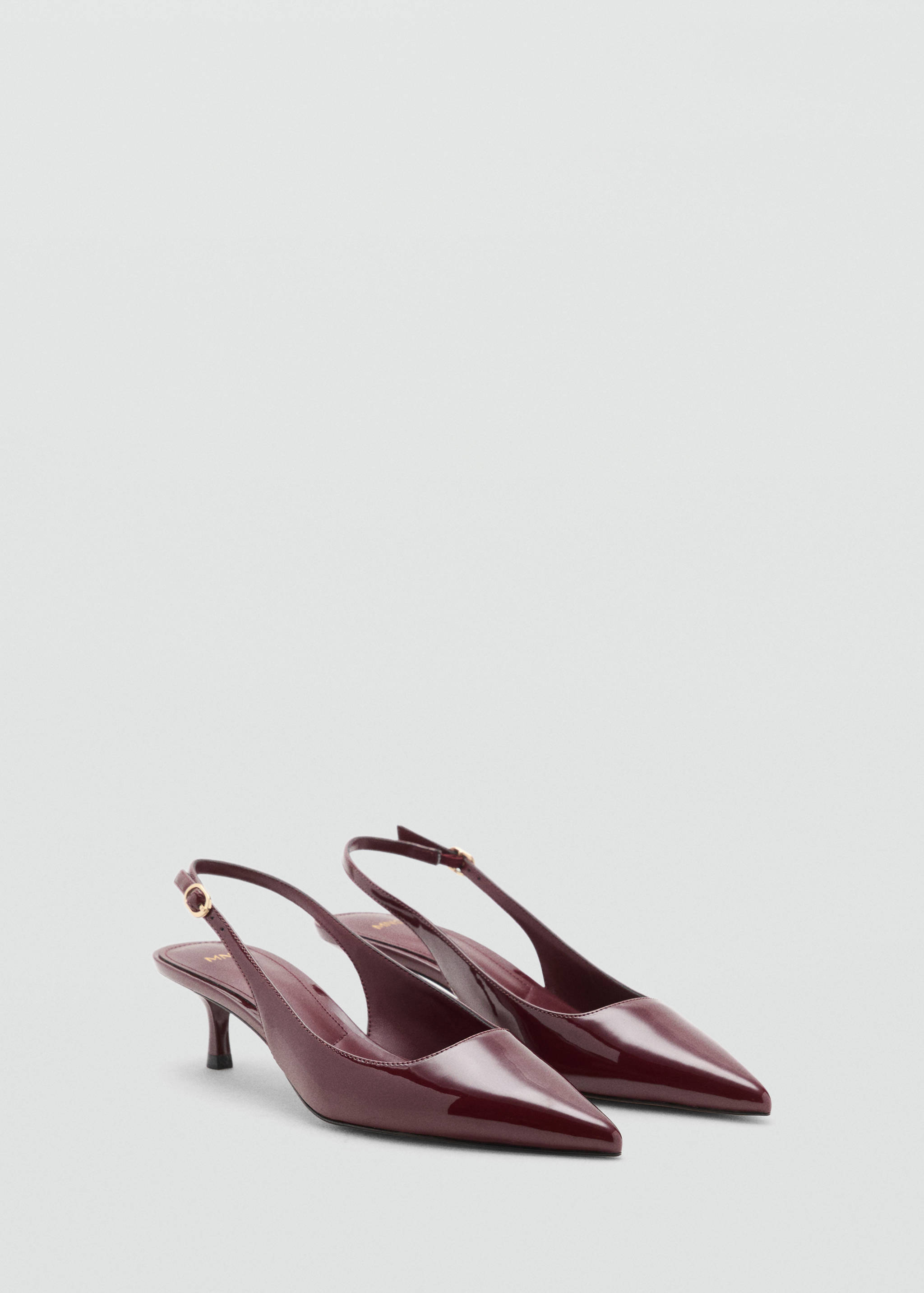 Kitten-heel patent leather shoes - Medium plane