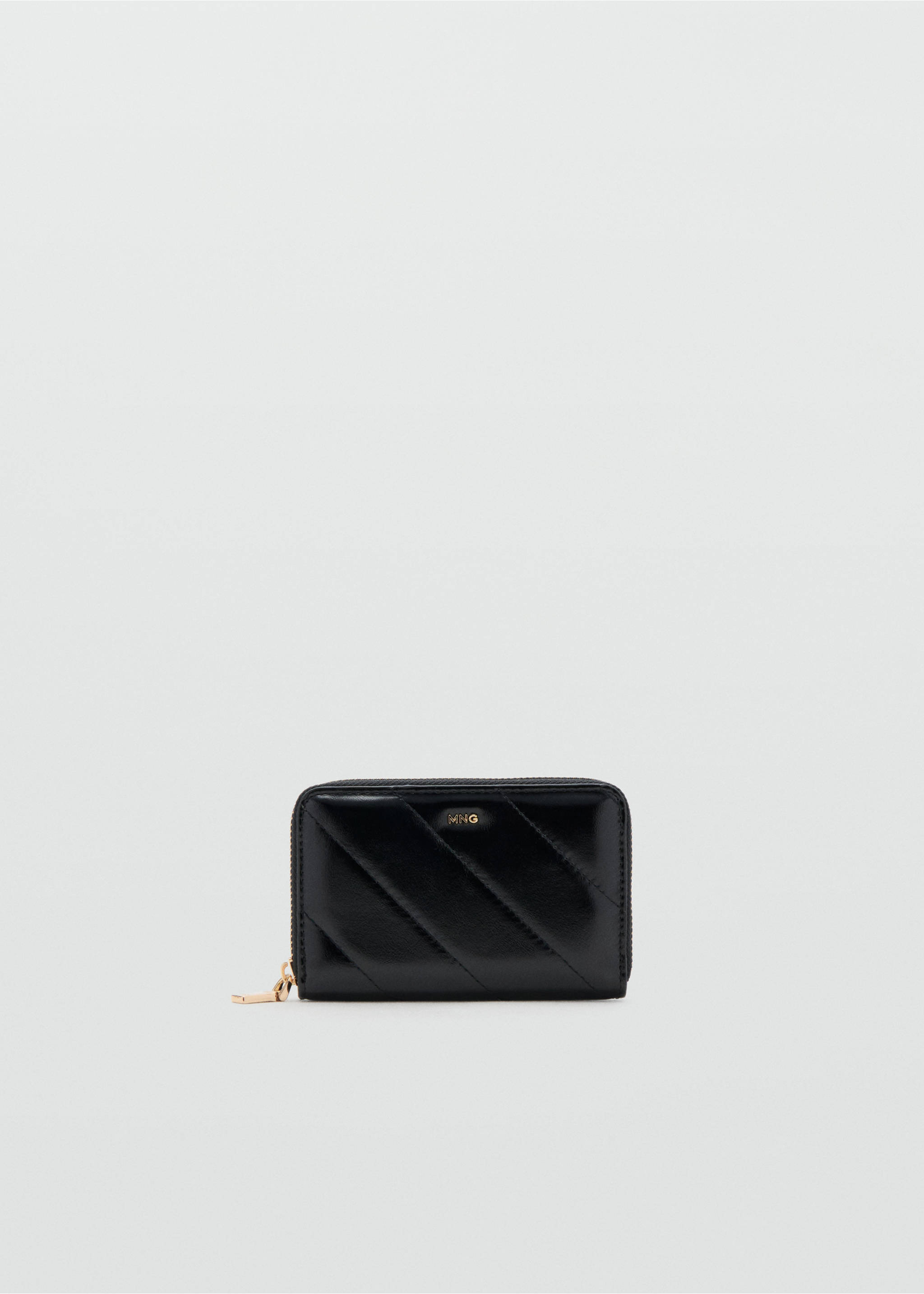 中号绗缝钱包 - null, 黑色. Ref: 17054125-00.