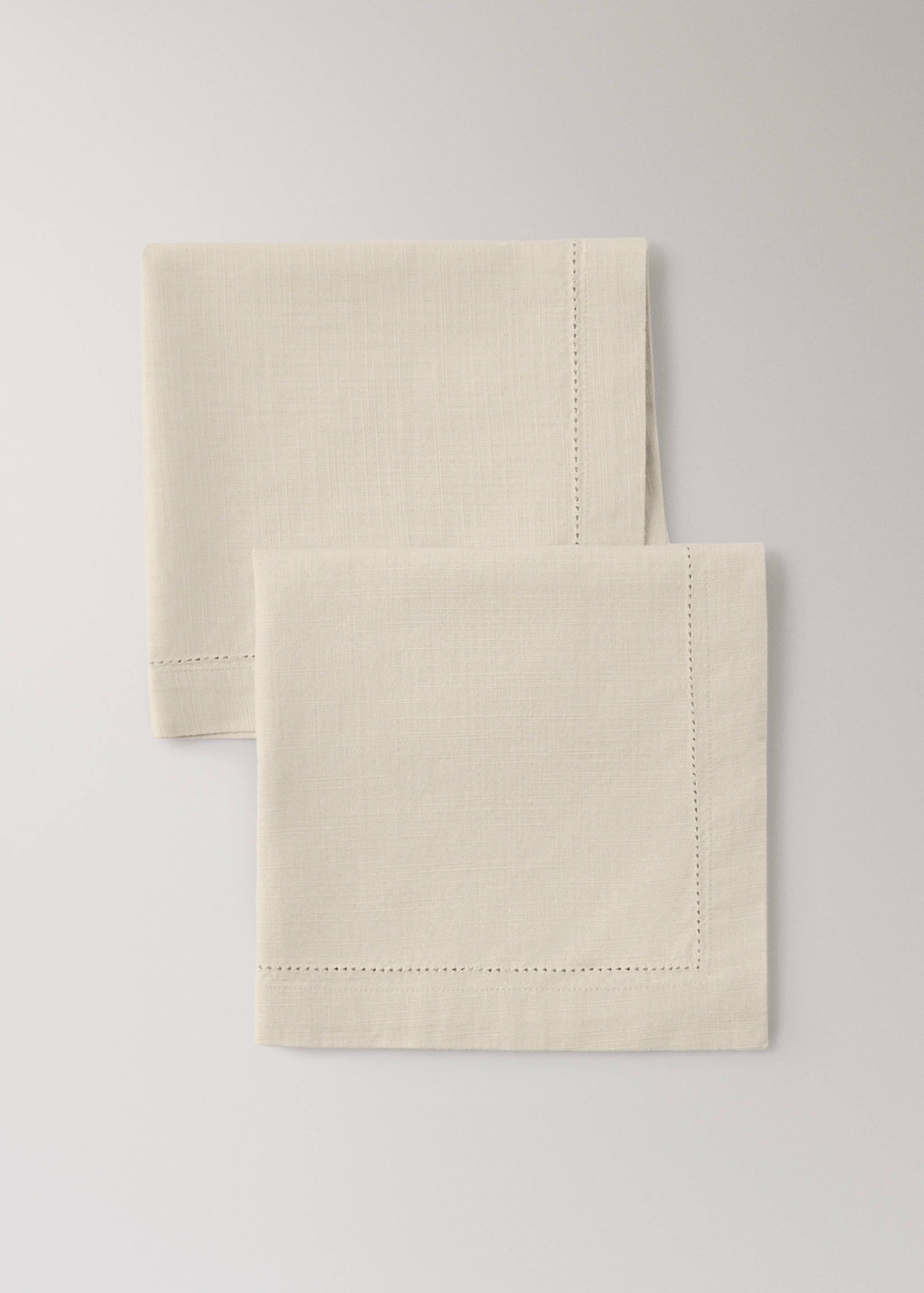 Serviette de table coton ajourée - Détail de l'article 1