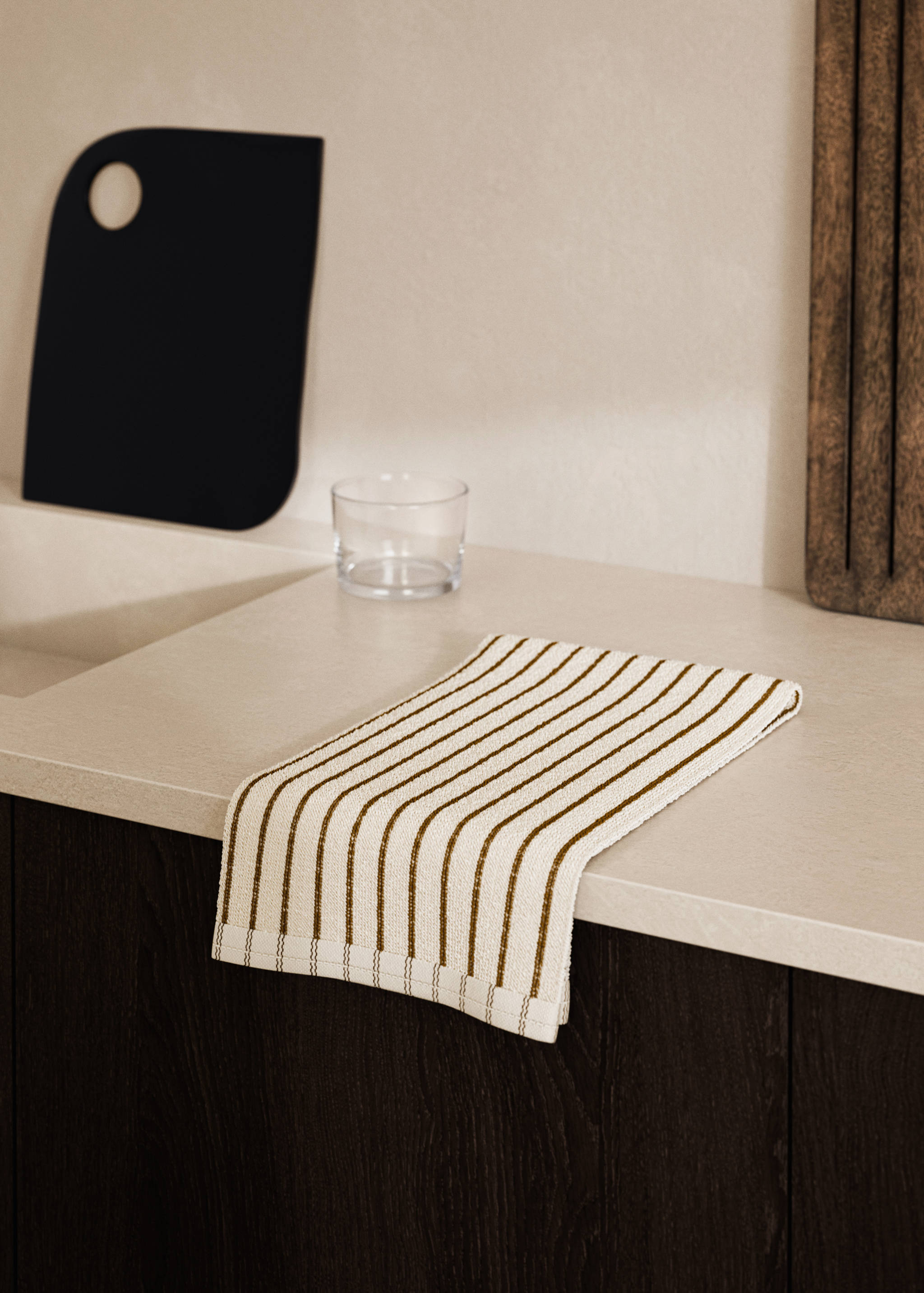 Multi-striped terry kitchen towels - General plane