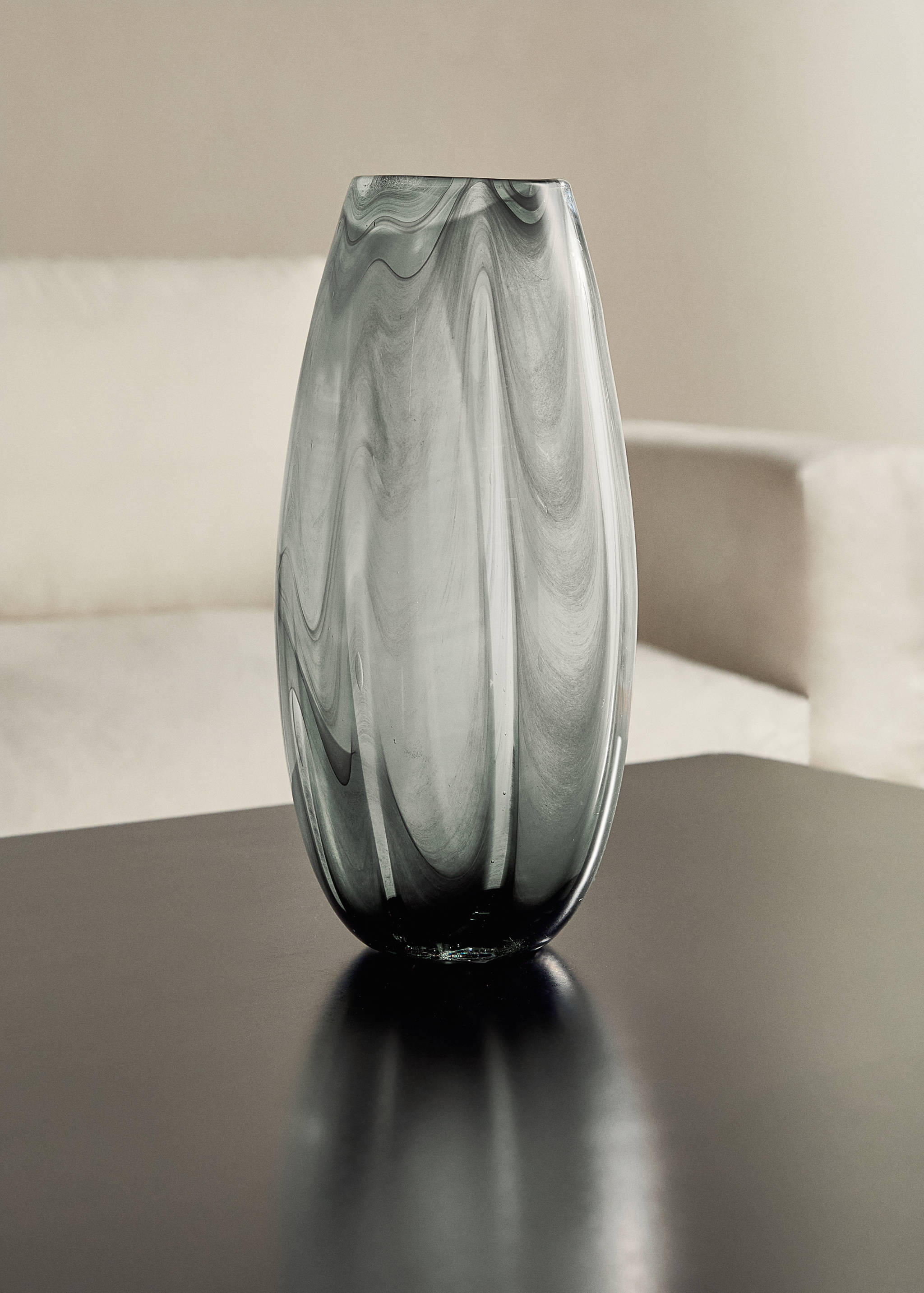 Jarrón alto vidrio aguas - Plano general