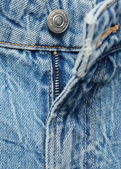 Straight-fit jeans with a creased effect — Medium Blue 9