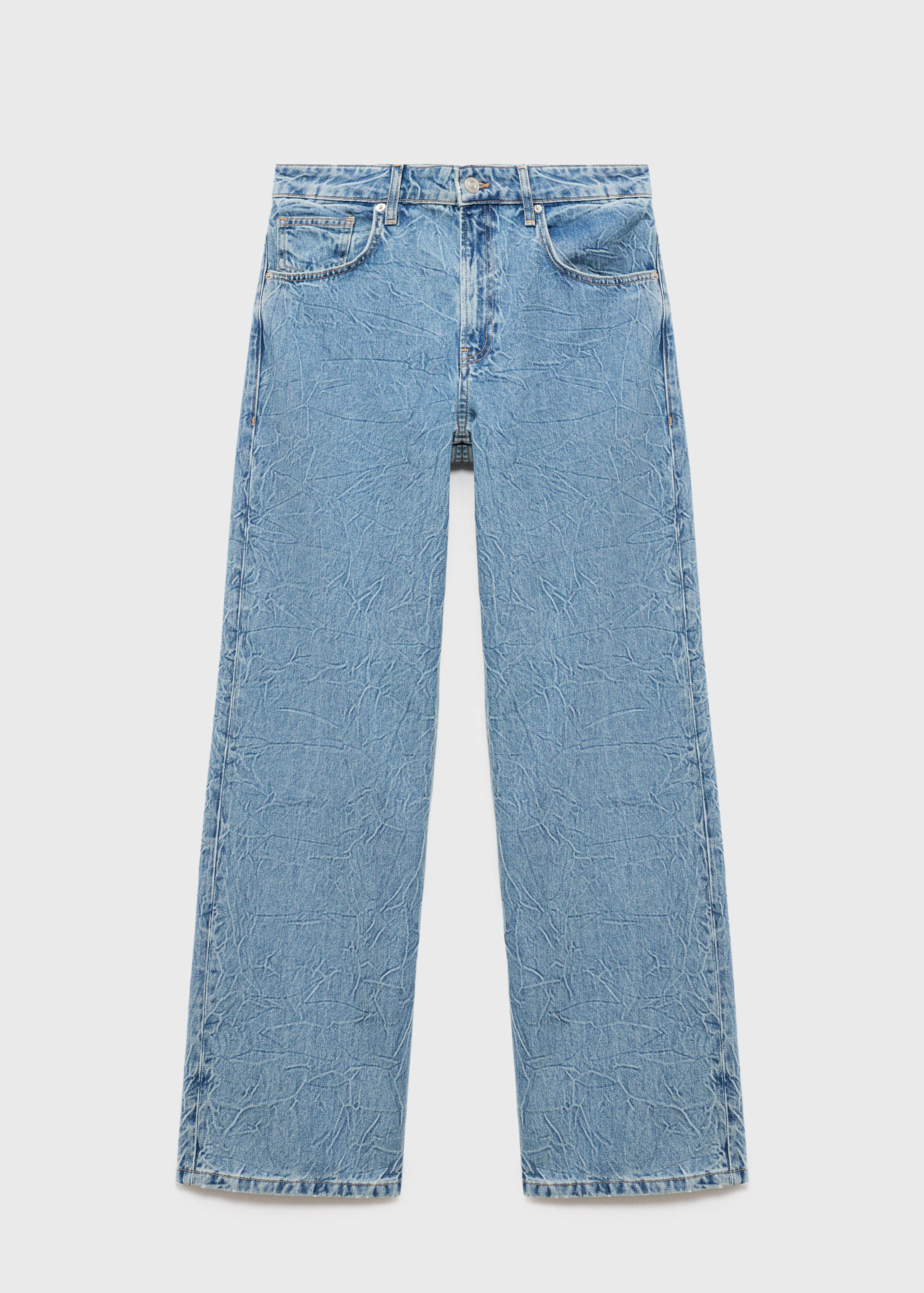 Straight-fit jeans with a creased effect - Article without model