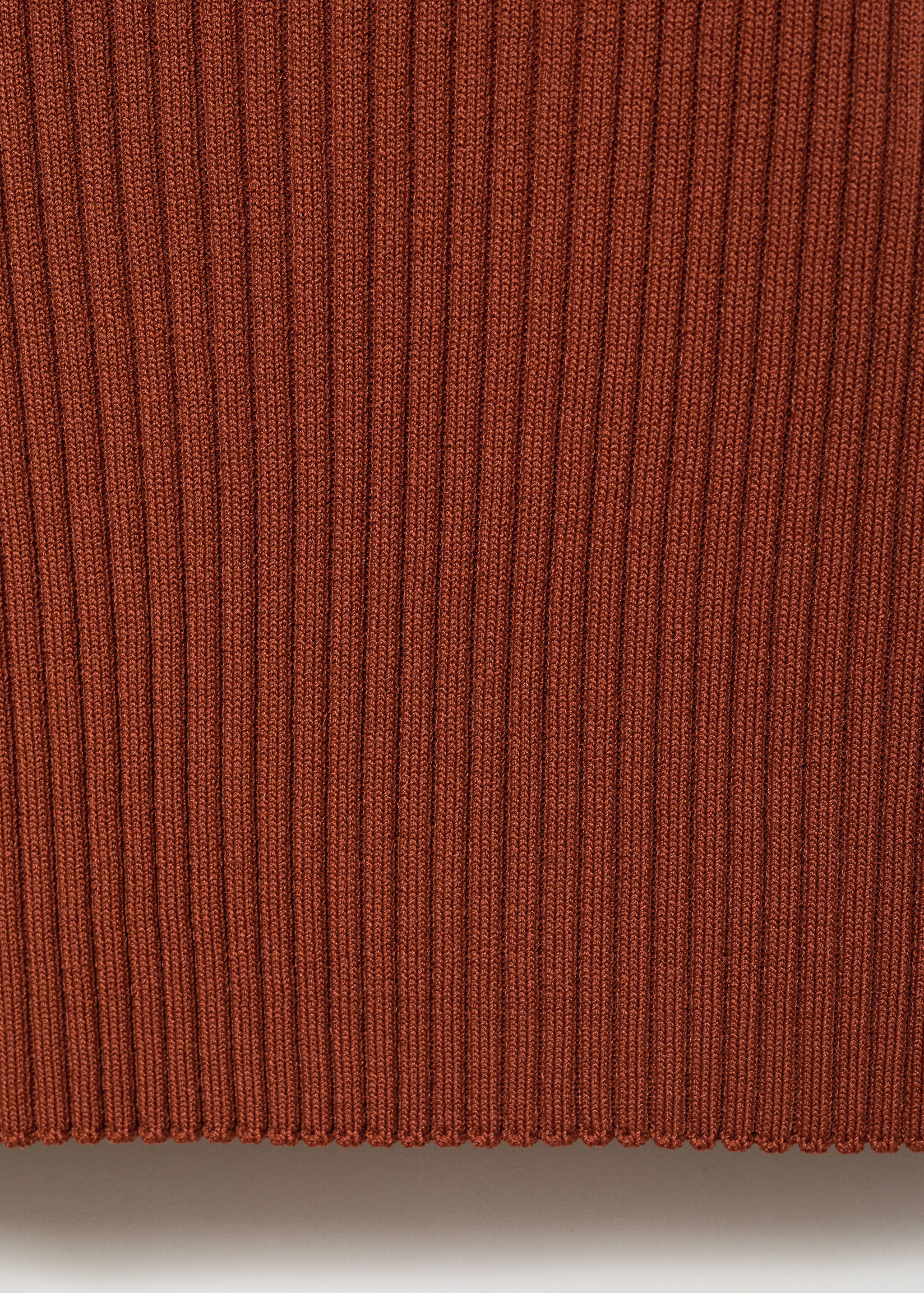 Polo-neck ribbed sweater - Details of the article 0