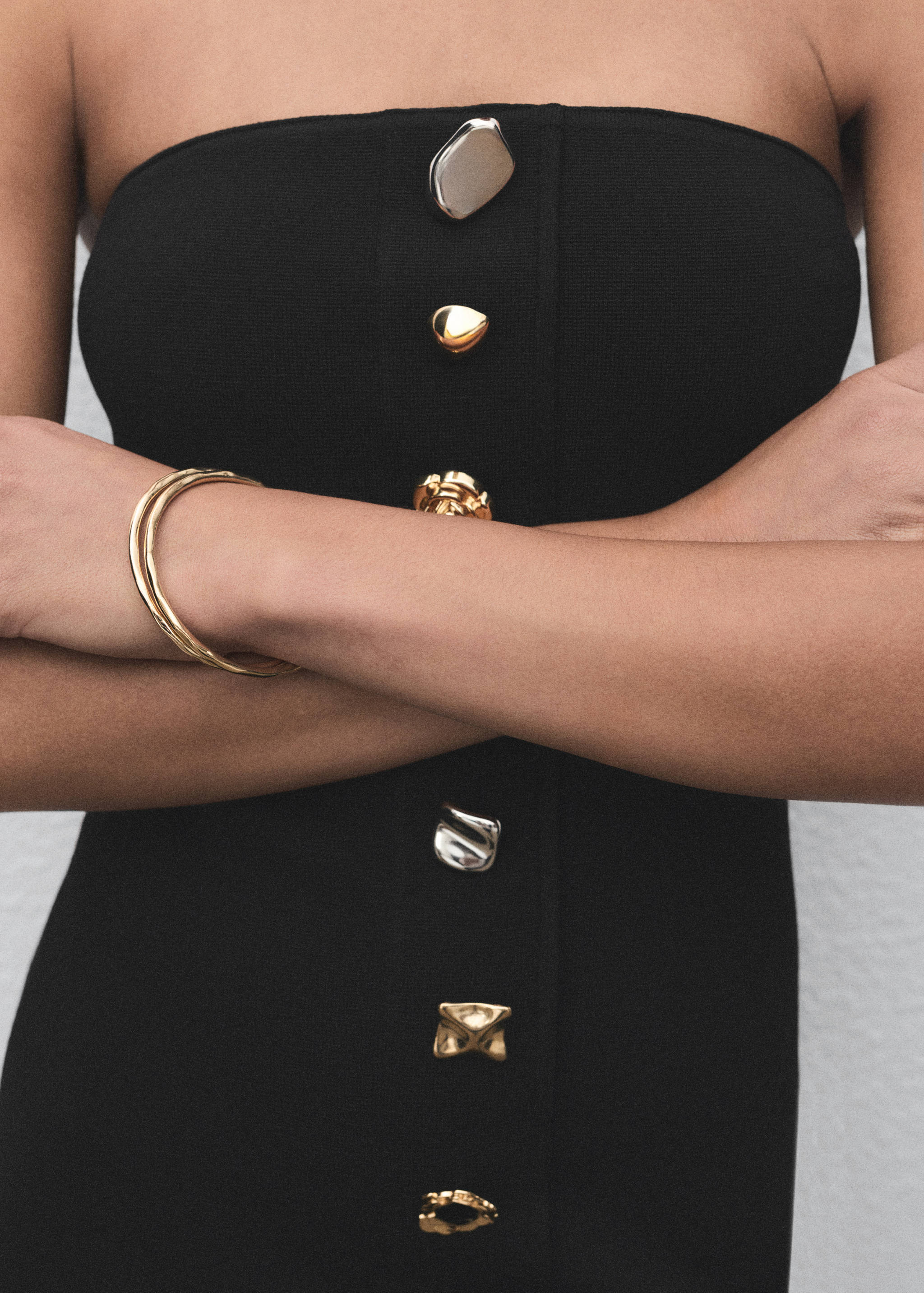 Robe bustier boutons bijou - Détail de l'article 6