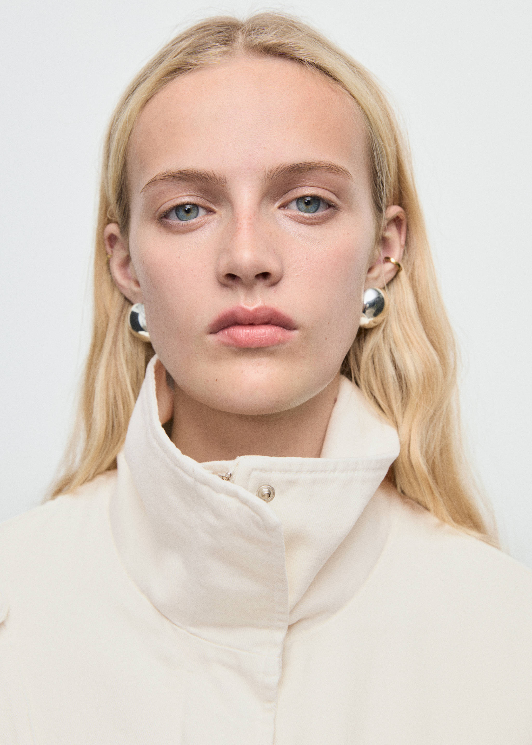 超大版型带口袋牛仔派克外套 - null