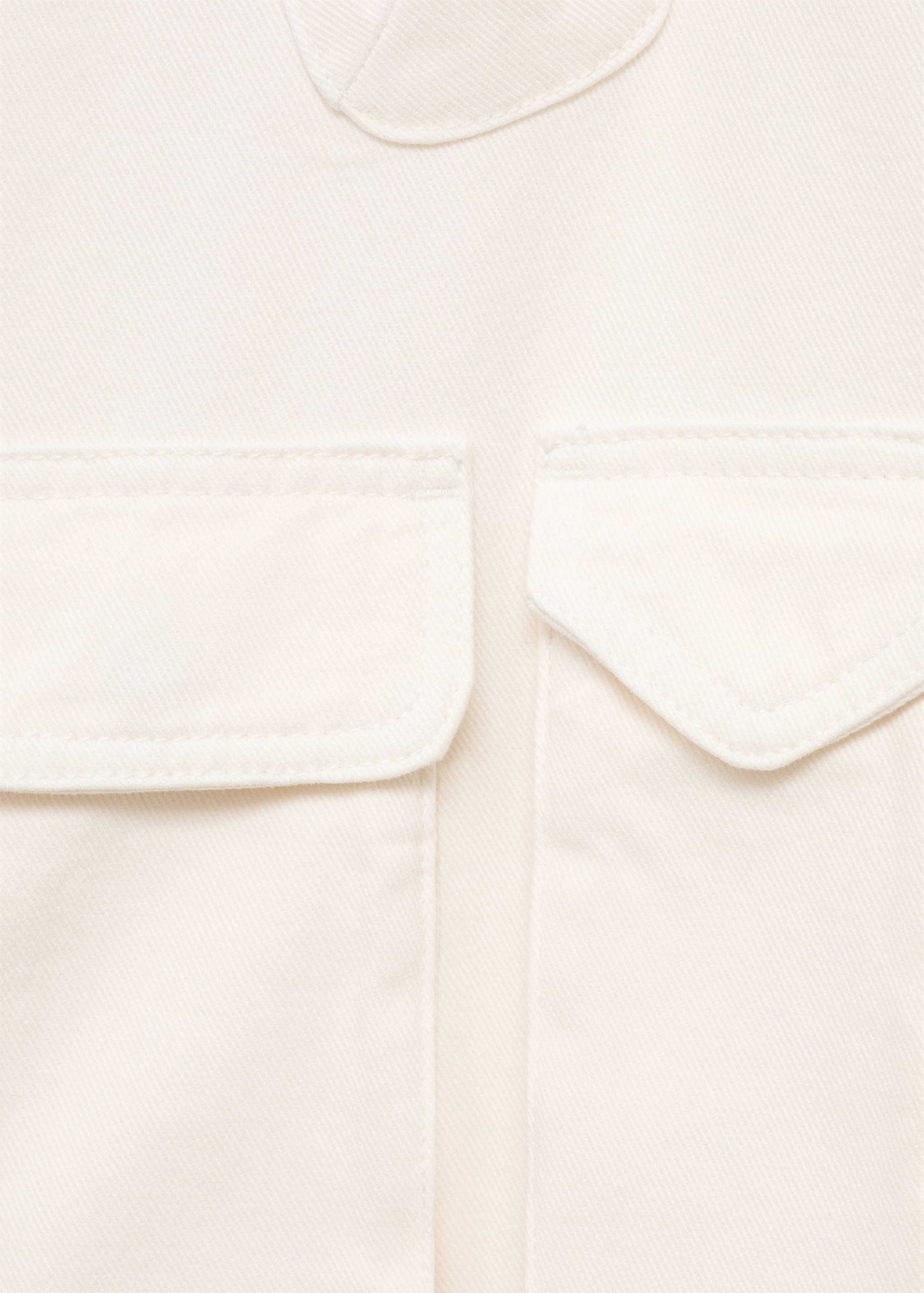 超大版型带口袋牛仔派克外套 - null