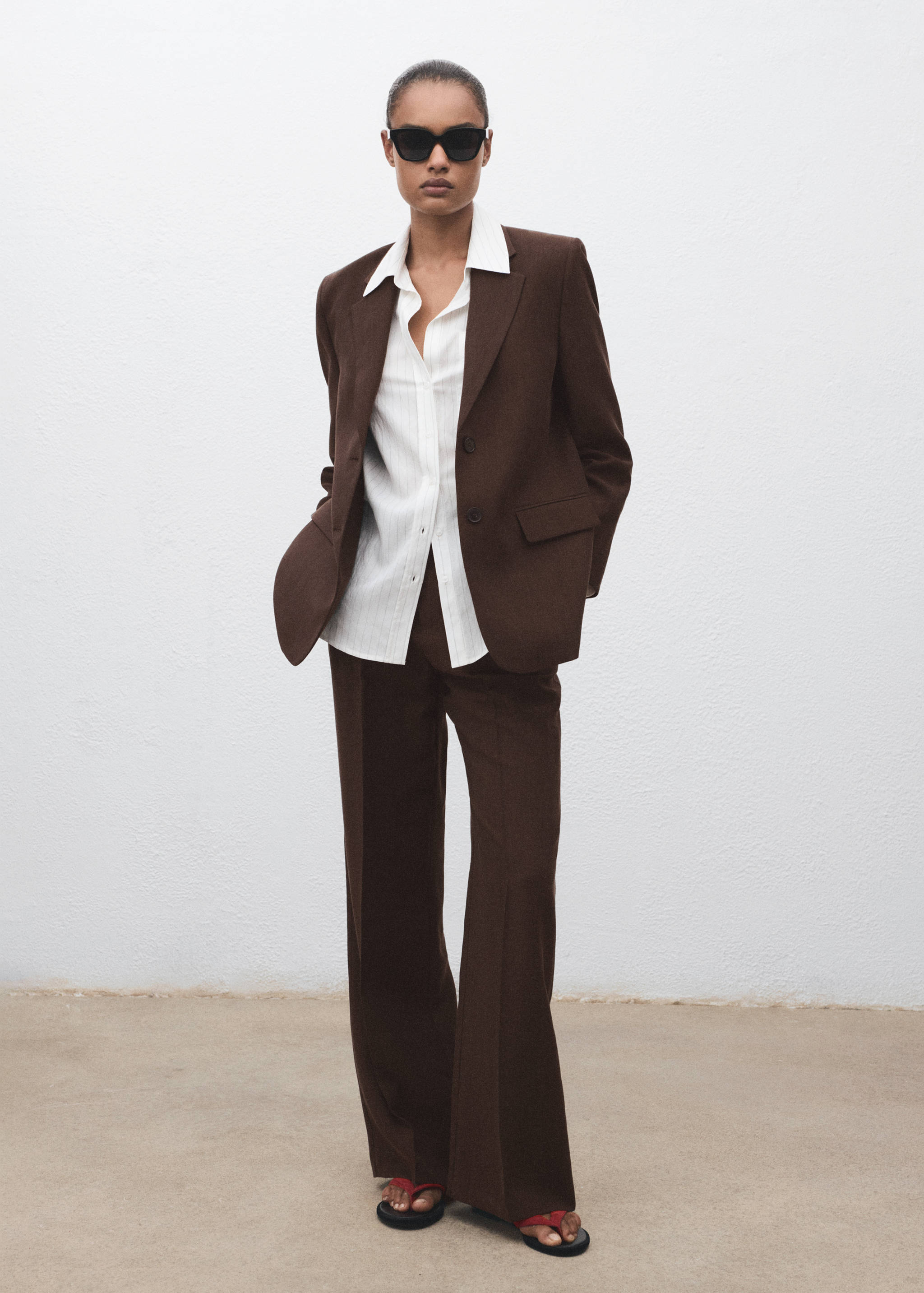 Marynarka garniturowa z lyocellu - Plan ogólny