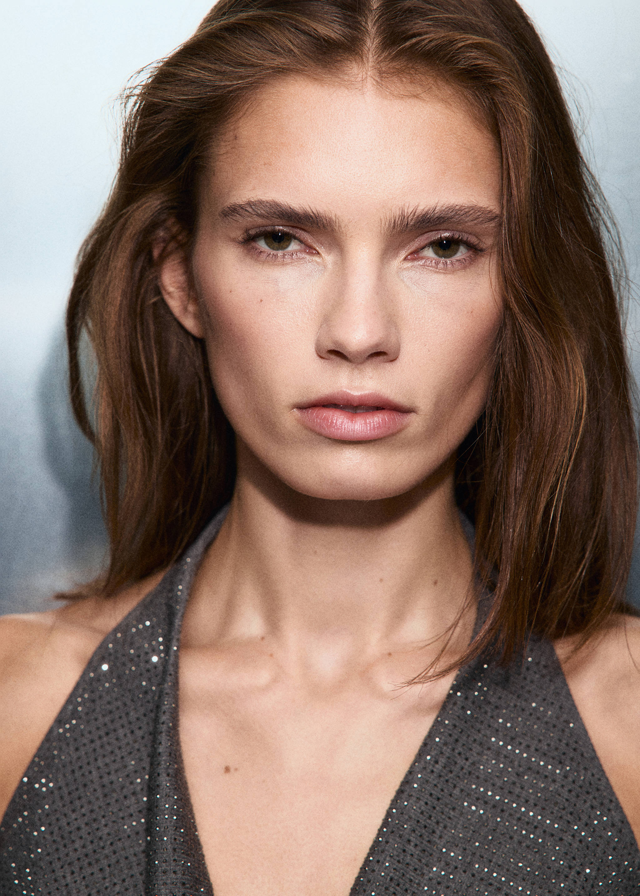 Top com strass drapeado - Pormenor do artigo 1