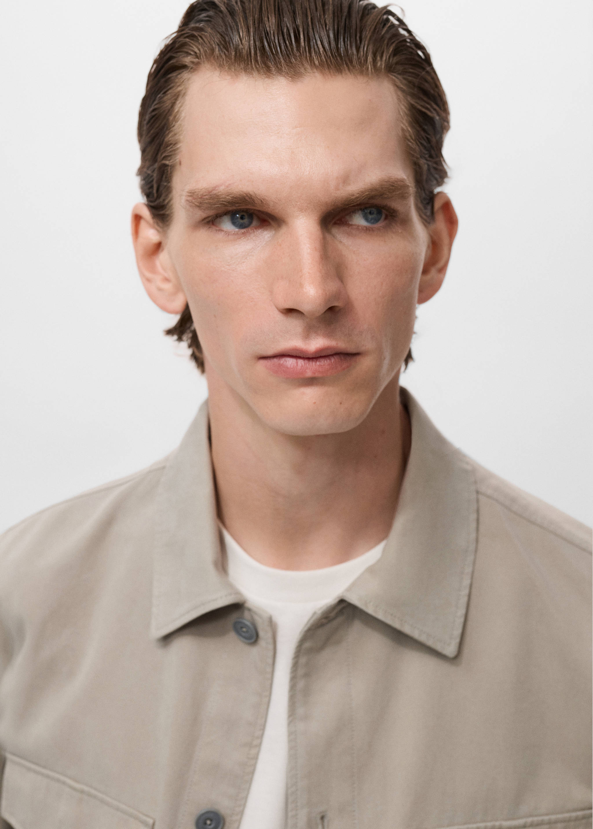 Lyocell cotton jacket with pockets - Details of the article 1